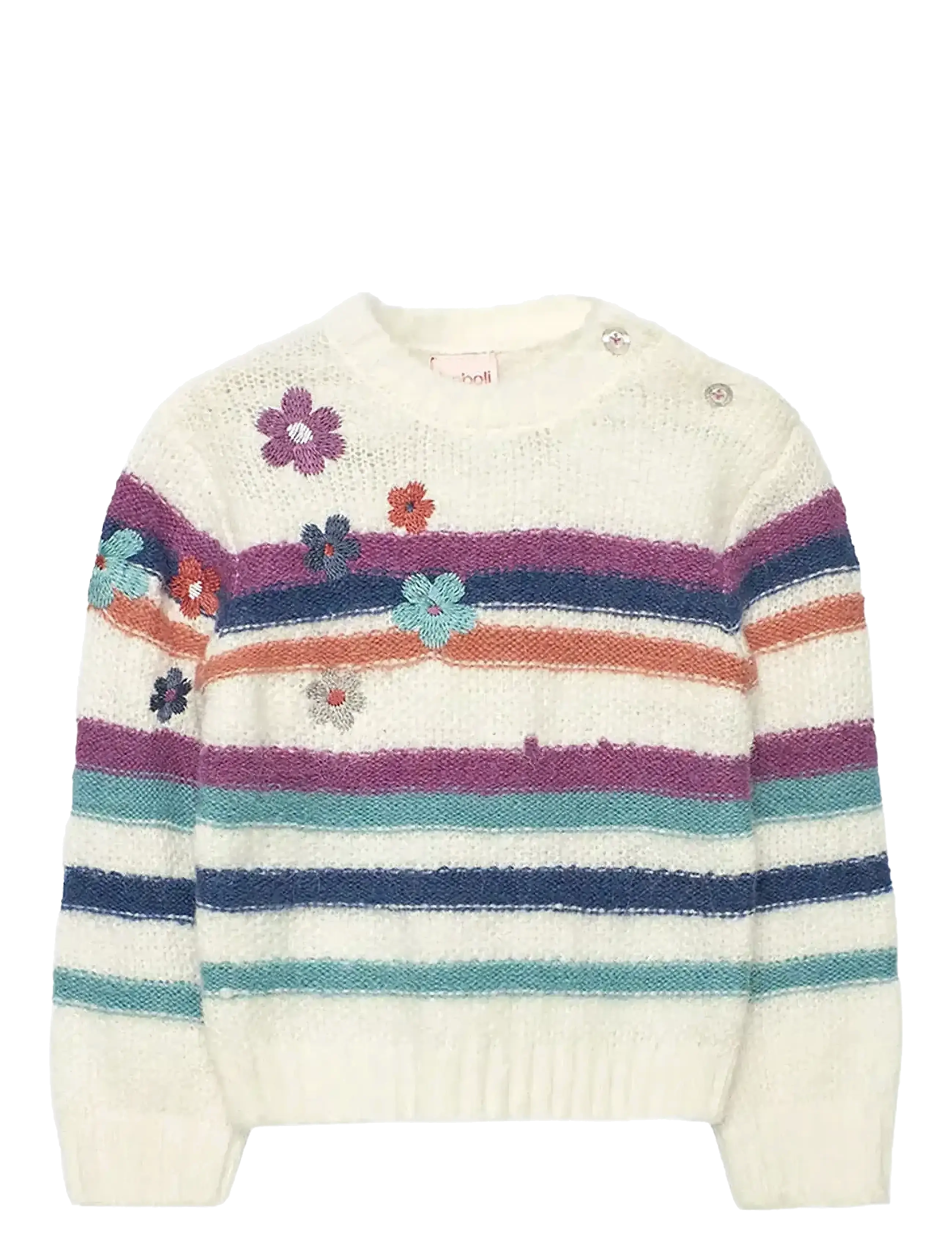 Boboli Knitwear Pullover, 128, Knitwear, Weiß - Pullovers, Kinder
