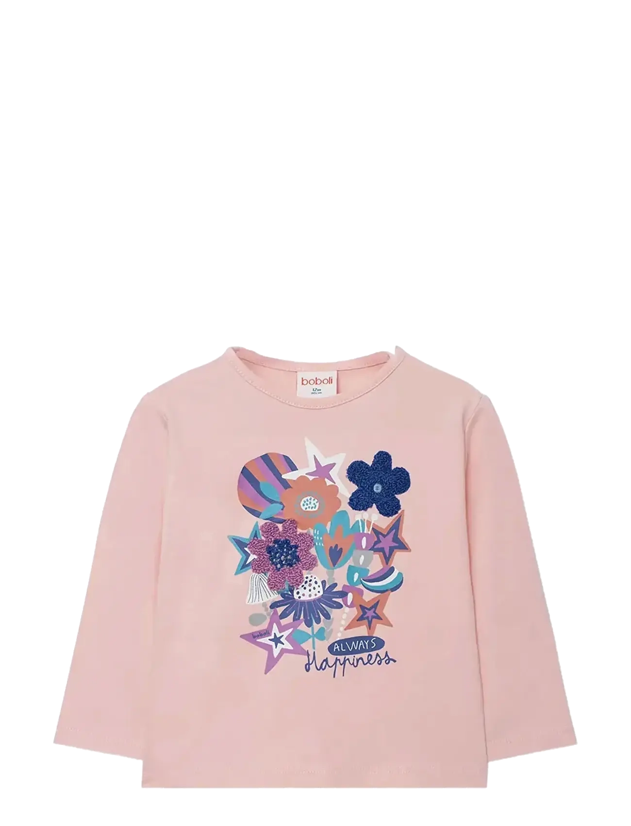 Boboli Knit T-Shirt, 80, Pink, T-Shirts > Langærmede T-shirts, Børn