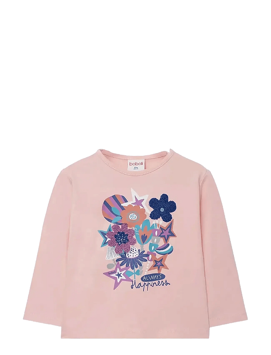 Boboli - Knit t-Shirt - marškinėliai ilgomis rankovėmis - pink - 0