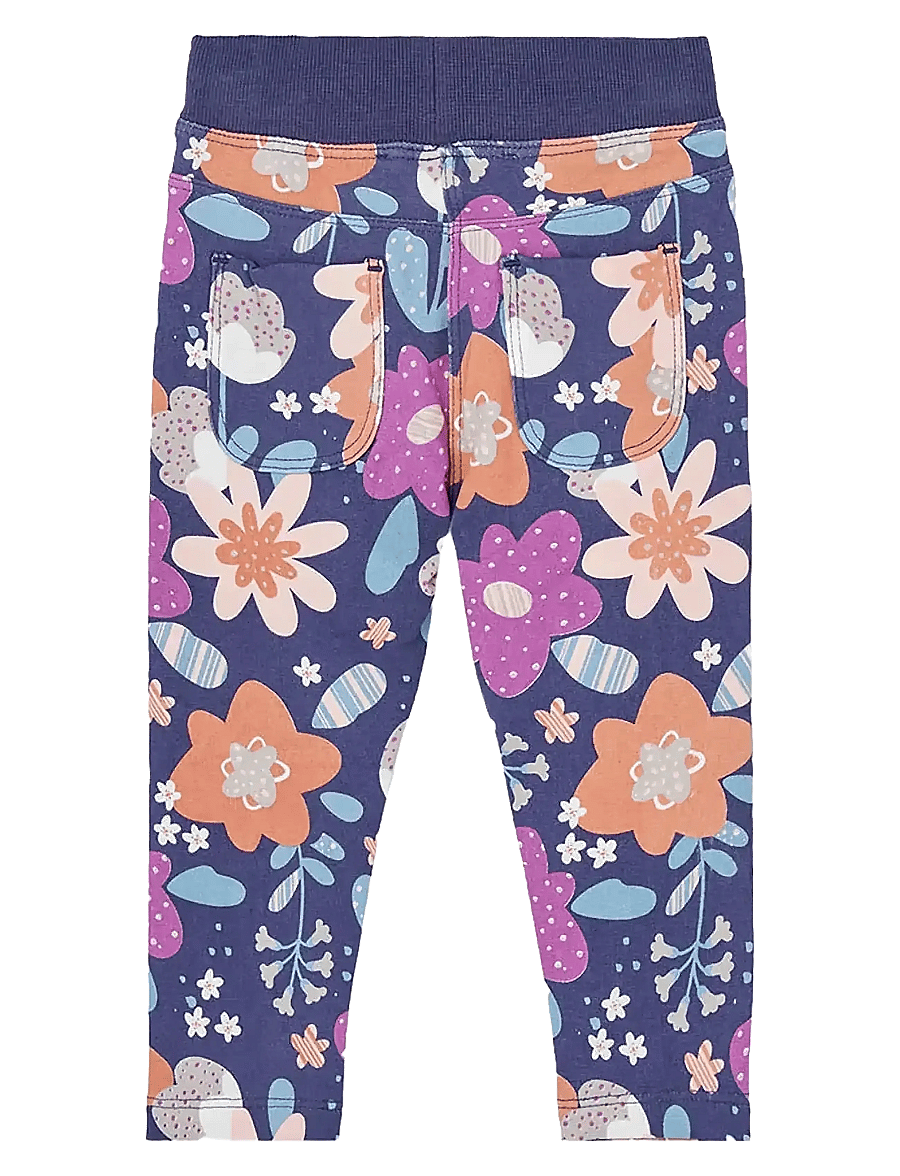 Boboli - Fleece trousers floral - leggings - print - 1