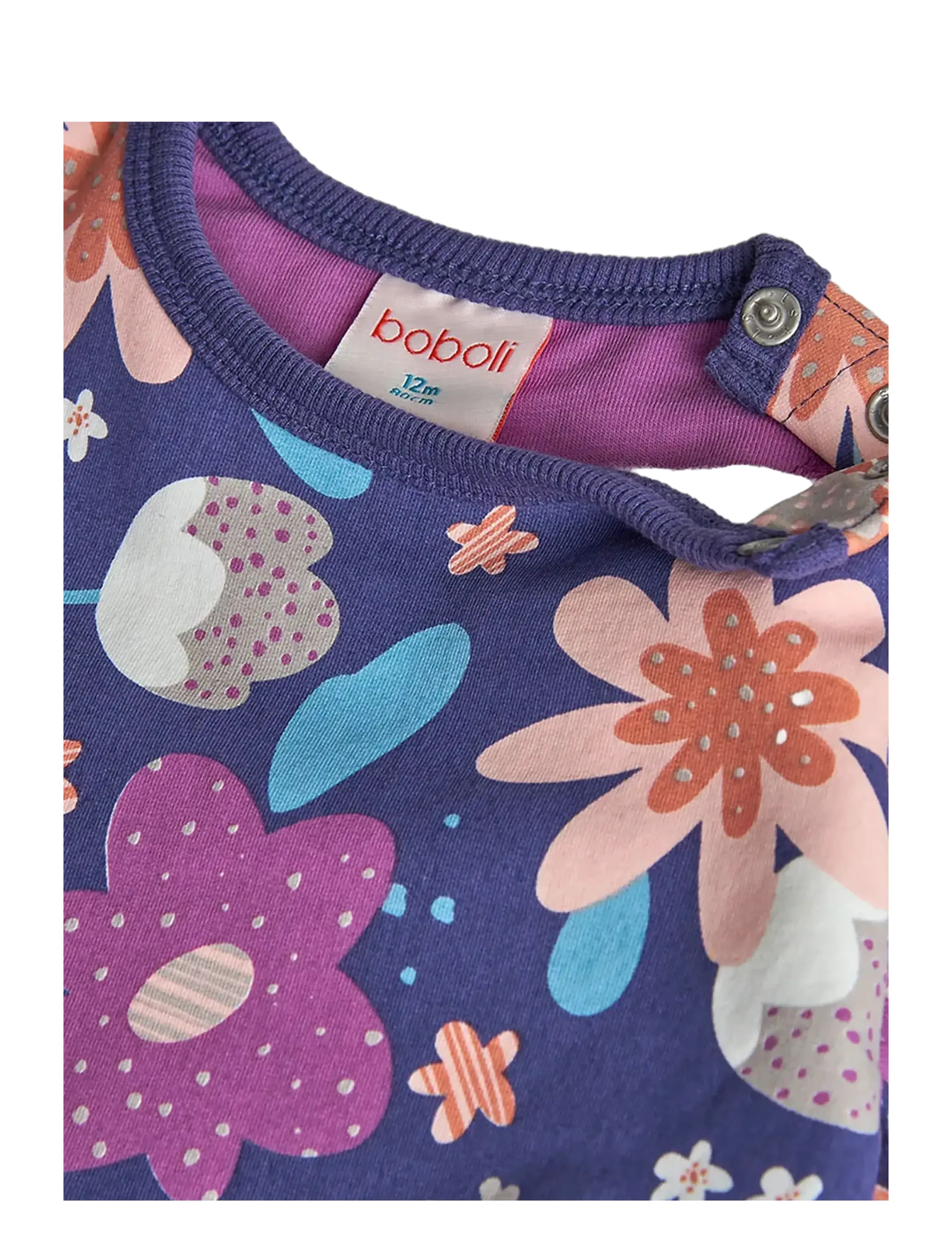Boboli - Fleece dress floral - robes pour bébés à manches longues - print - 2