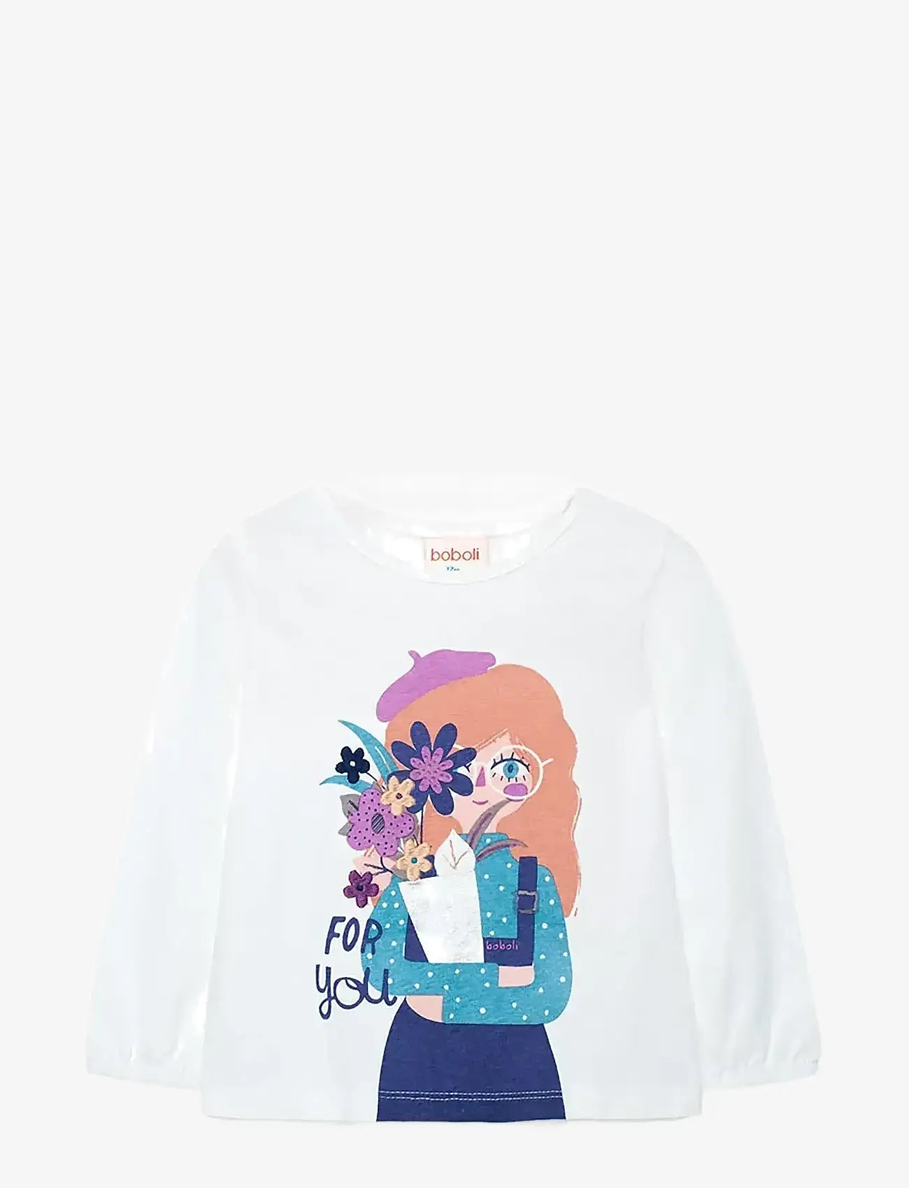 Boboli - Knit t-Shirt - långärmade t-shirts - off white - 1