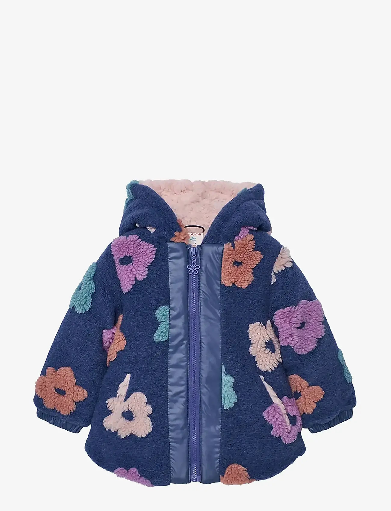 Boboli - Jacquard coat floral - flísjakkar - print - 0