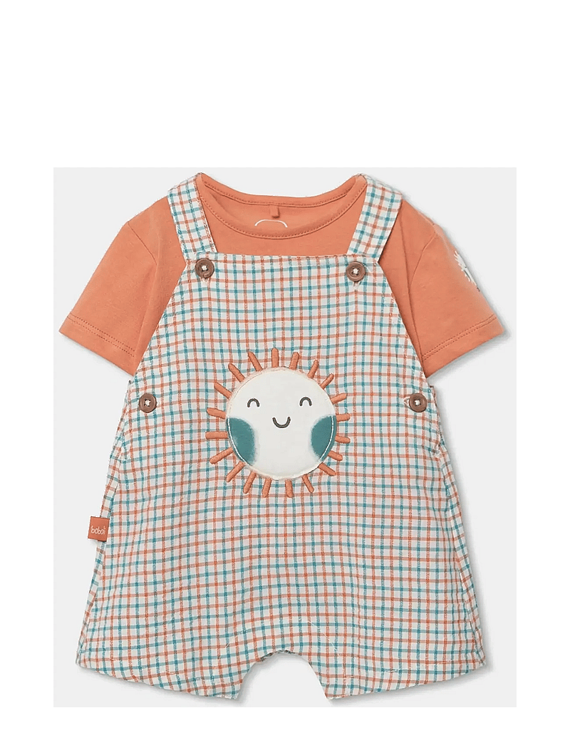 Boboli - Set knit combined for baby -BCI - lühikeste varrukatega t-särkide komplektid - checks - 0