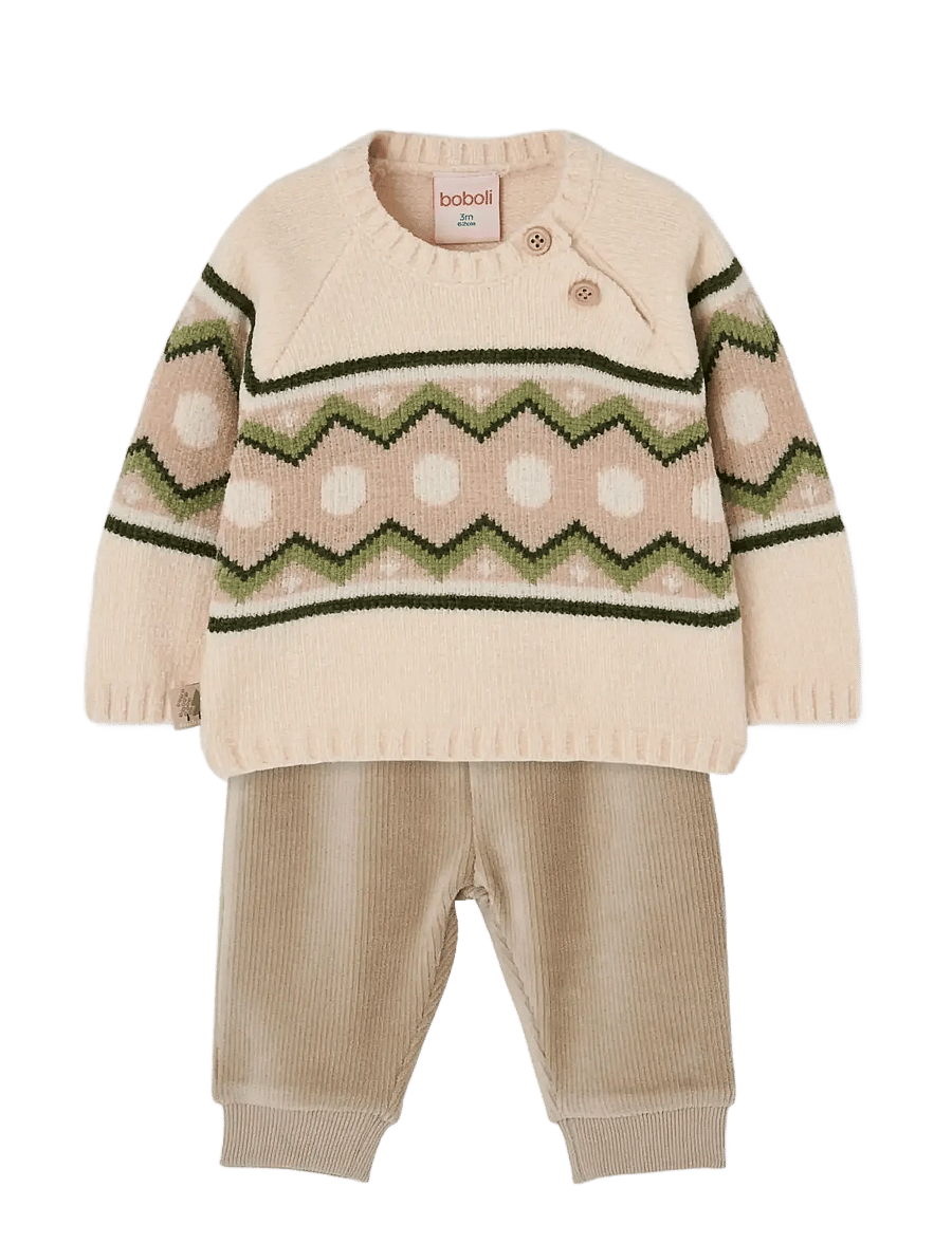 Boboli - Set for baby boy - dressikomplektid - ecru - 1