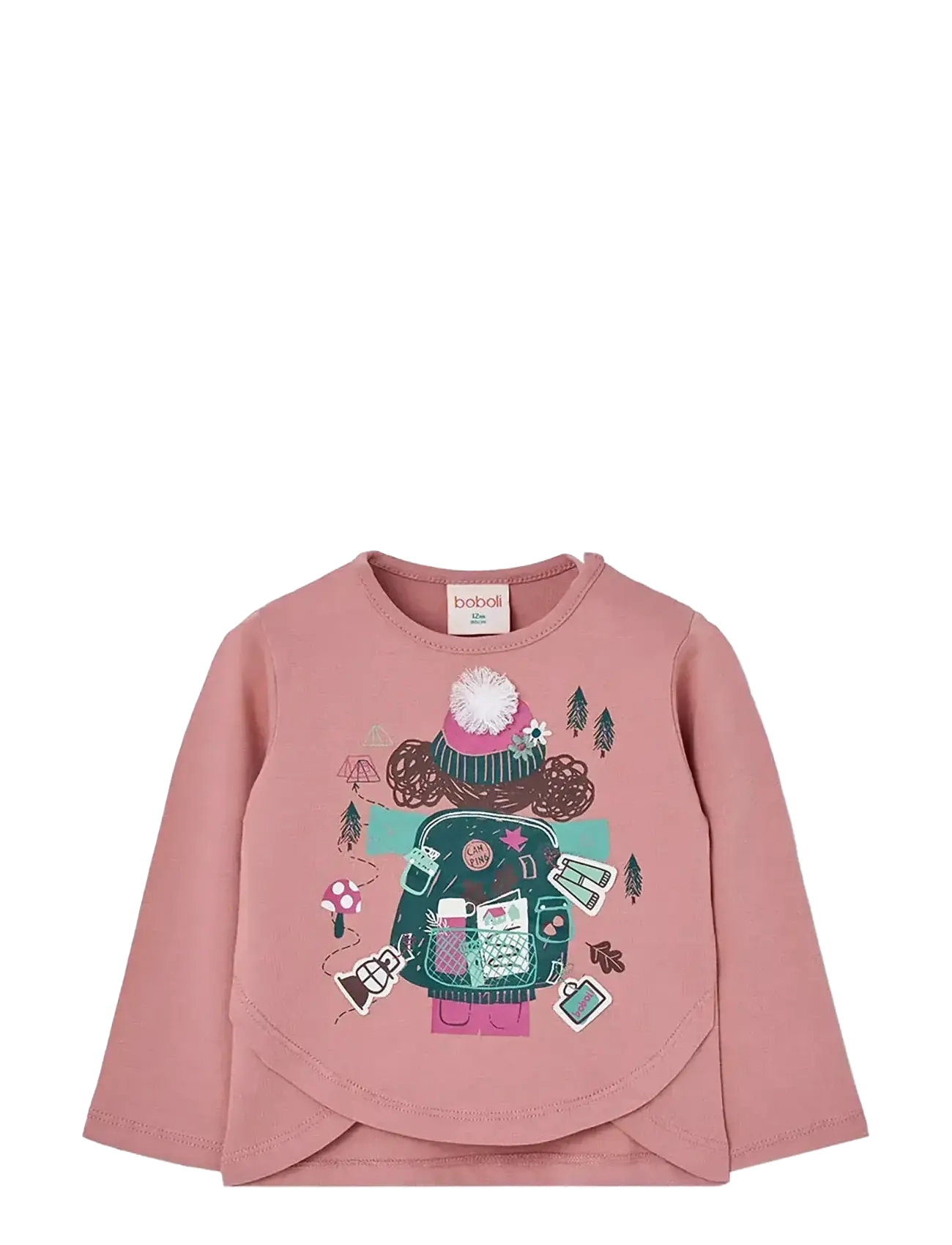 Boboli Knit T-Shirt, 80, Pink, T-Shirts > Langærmede T-shirts, Børn