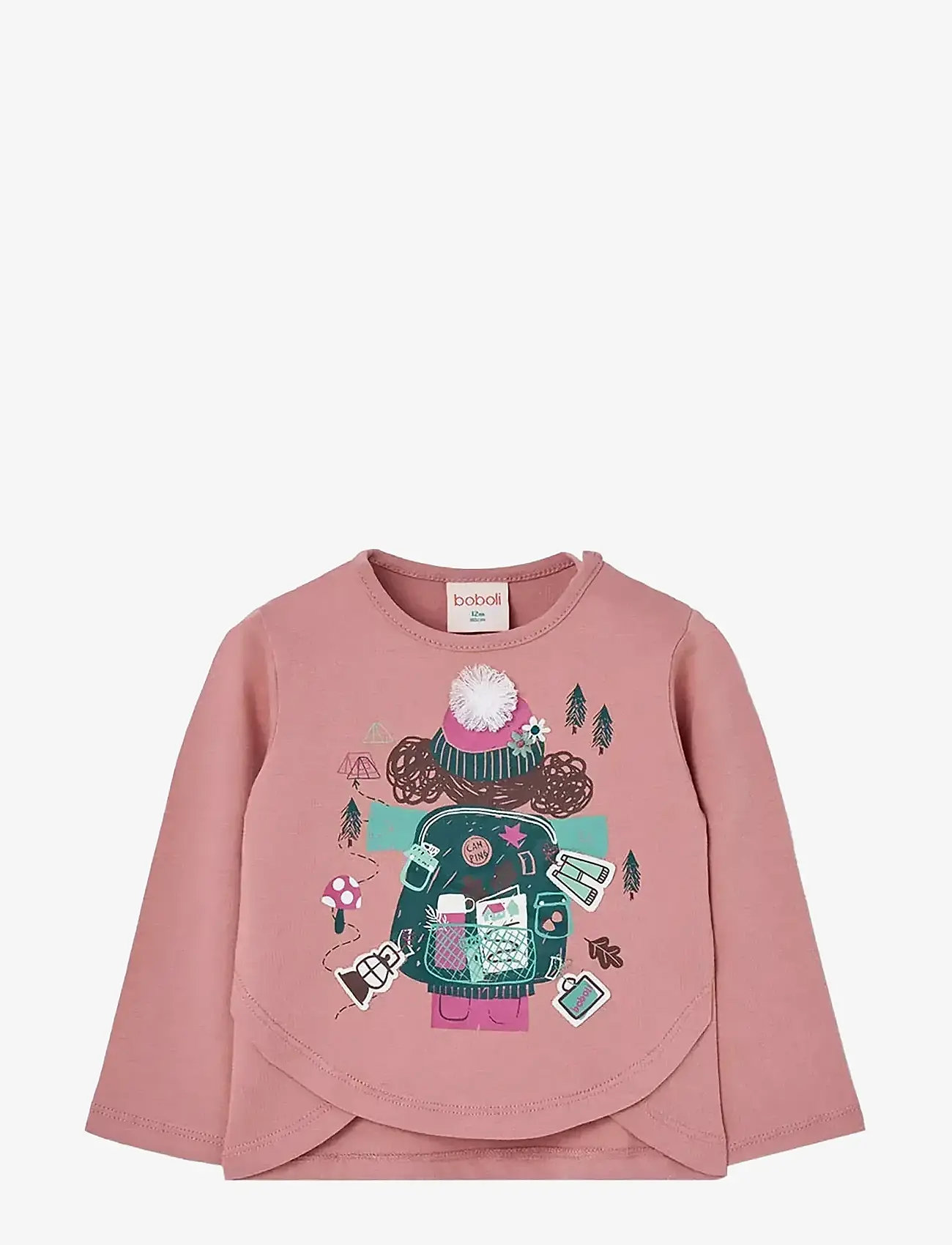 Boboli - Knit t-Shirt - långärmade t-shirts - pink - 0