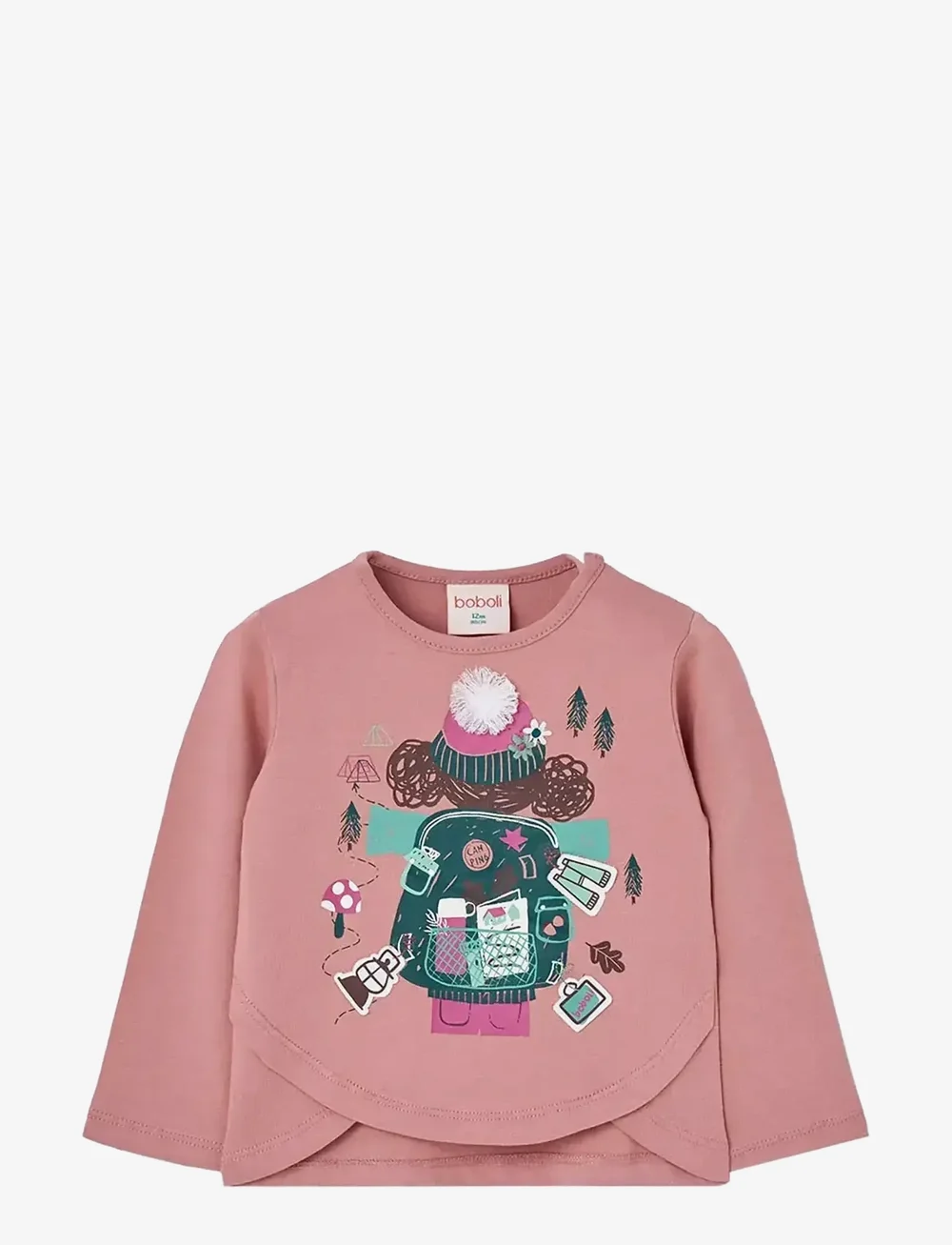 Boboli - Knit t-Shirt - langærmede t-shirts - pink - 0