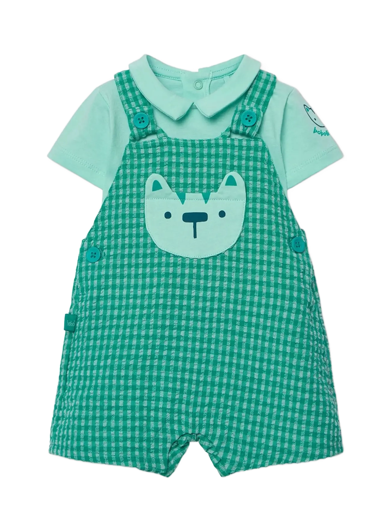 Boboli Set knit combined for baby -BCI - Shop by age - CHECKS / green