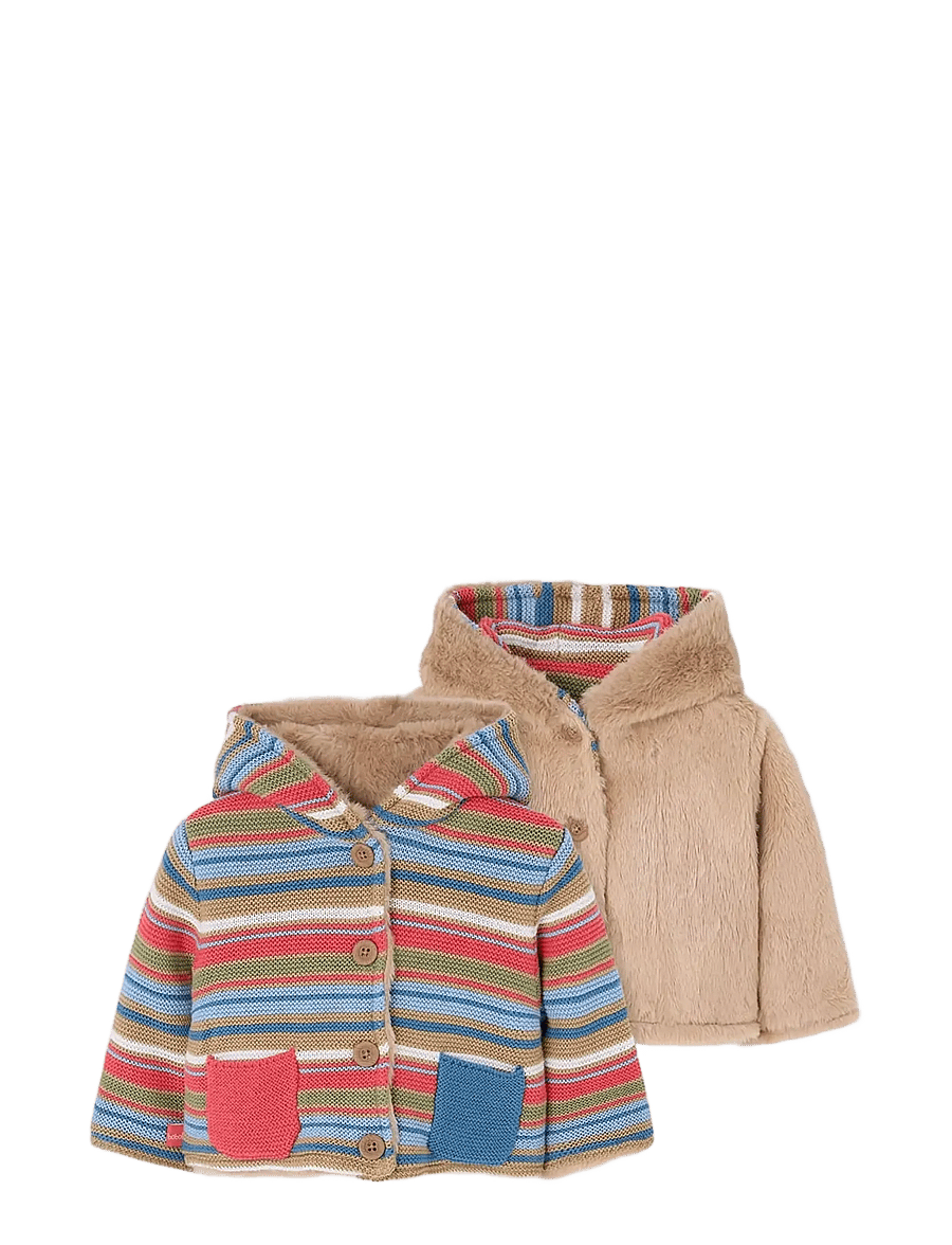 Boboli - Jacket reversible for baby -BCI - fleecejacken - beige - 1