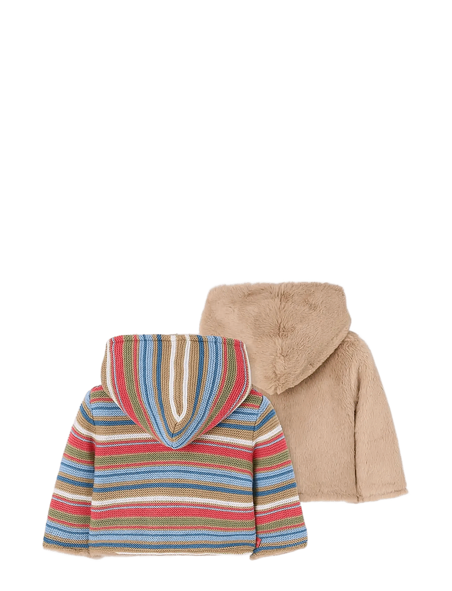 Boboli - Jacket reversible for baby -BCI - fleecejacken - beige - 2