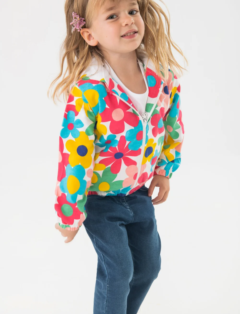 Boboli - Fleece jacket floral - kapuutsiga dressipluusid - multi coloured - 0