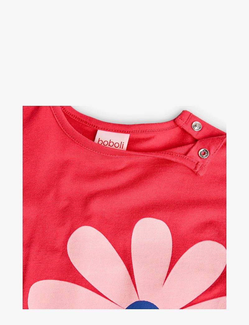 Boboli - Knit dress - kortærmede babykjoler - magenta - 3