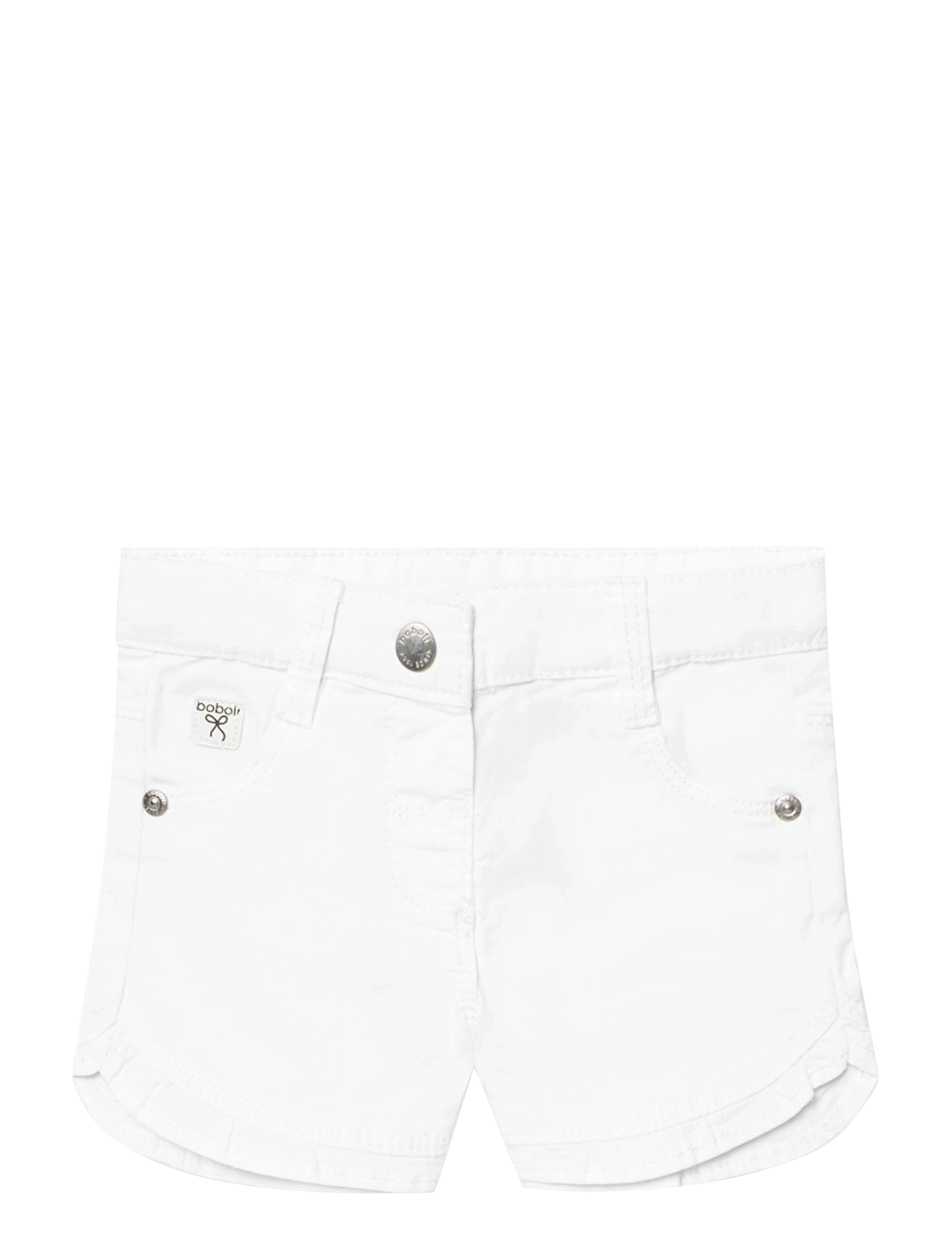 Boboli Stretch Gabardine Shorts, Gabardine Shorts, Hvid, Str: 80