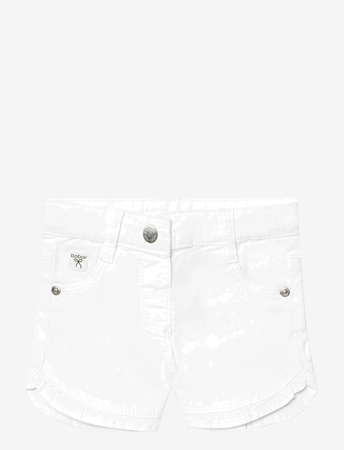 Boboli - Stretch gabardine shorts - jeansowe szorty - white - 0
