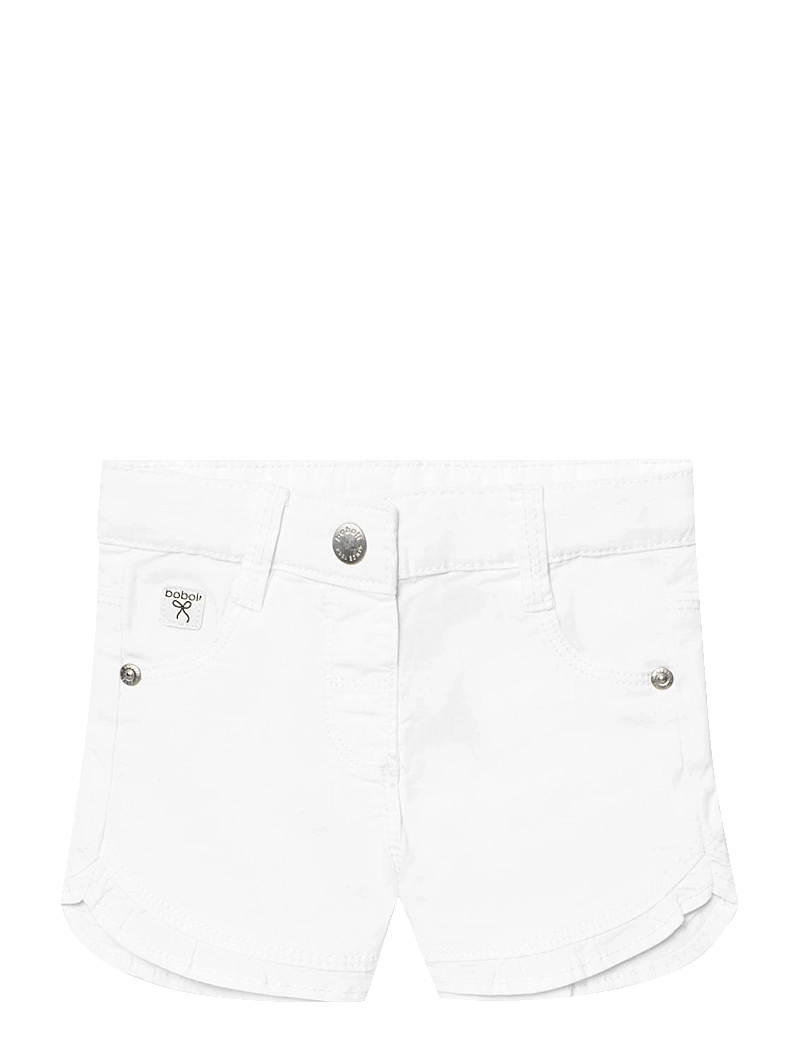 Boboli - Stretch gabardine shorts - jeansowe szorty - white - 0