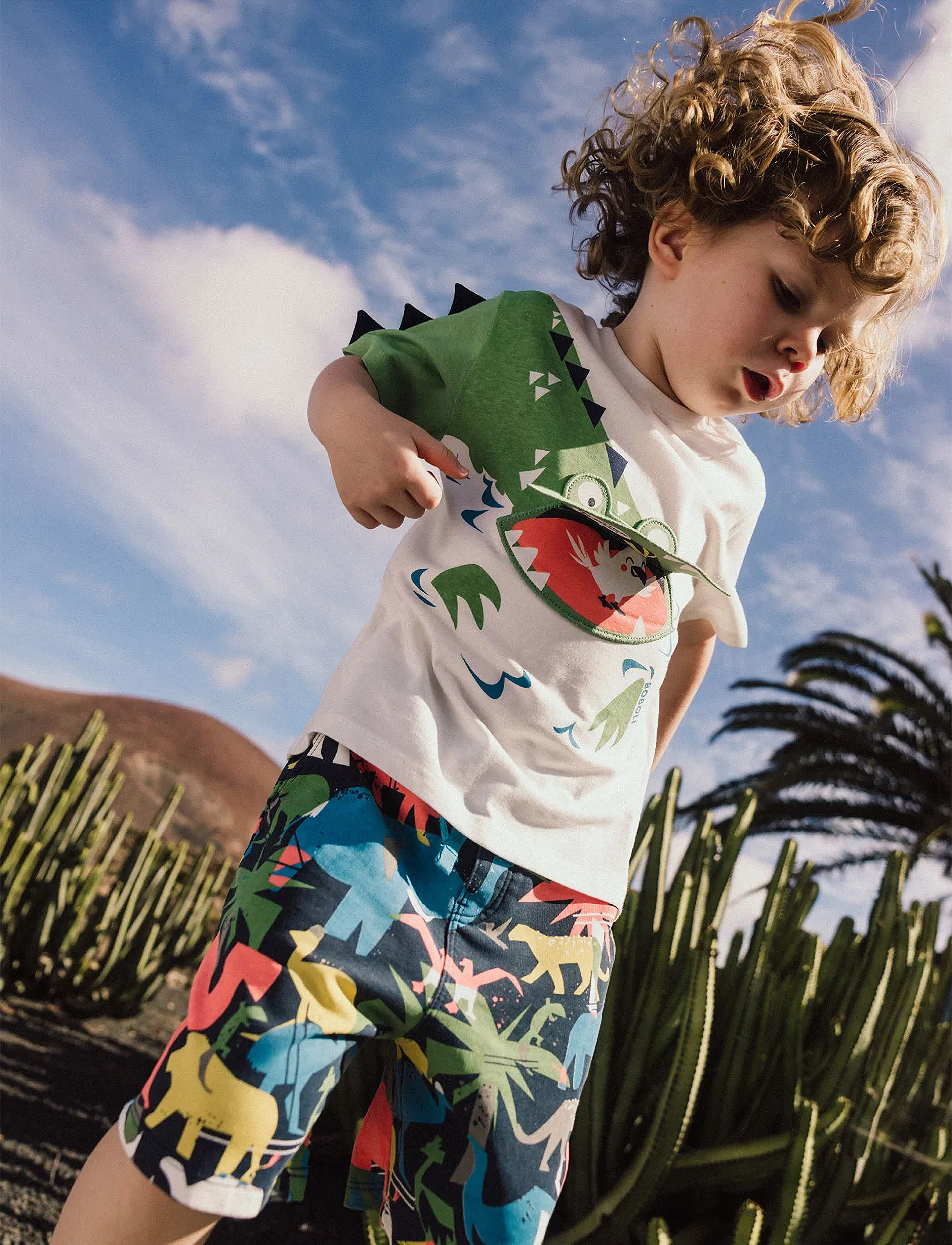 Boboli Fleece bermuda shorts printed - Shorts - MULTI COLOURED / navy