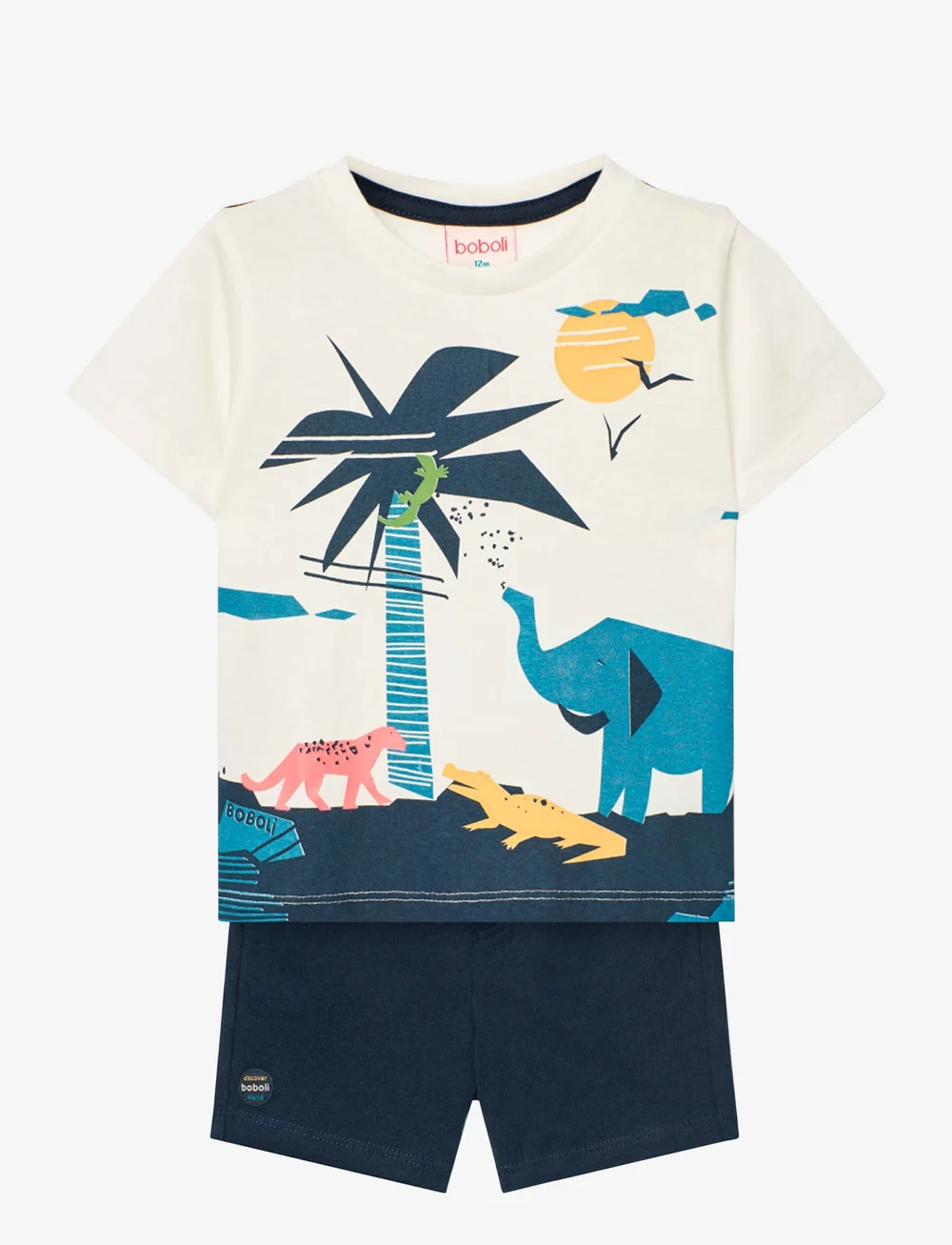 Boboli - Set knit - sets with short-sleeved t-shirt - white - 0