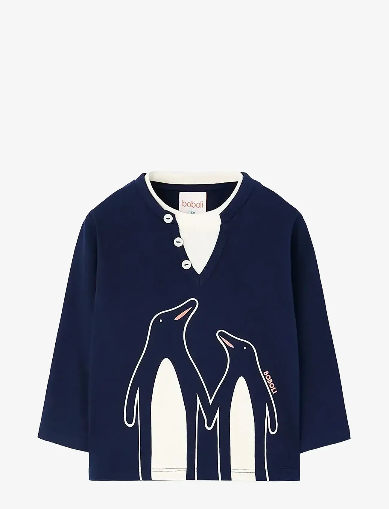Boboli - Knit t-Shirt - langärmelig - navy - 0