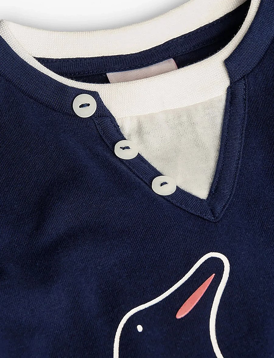 Boboli - Knit t-Shirt - långärmade t-shirts - navy - 2