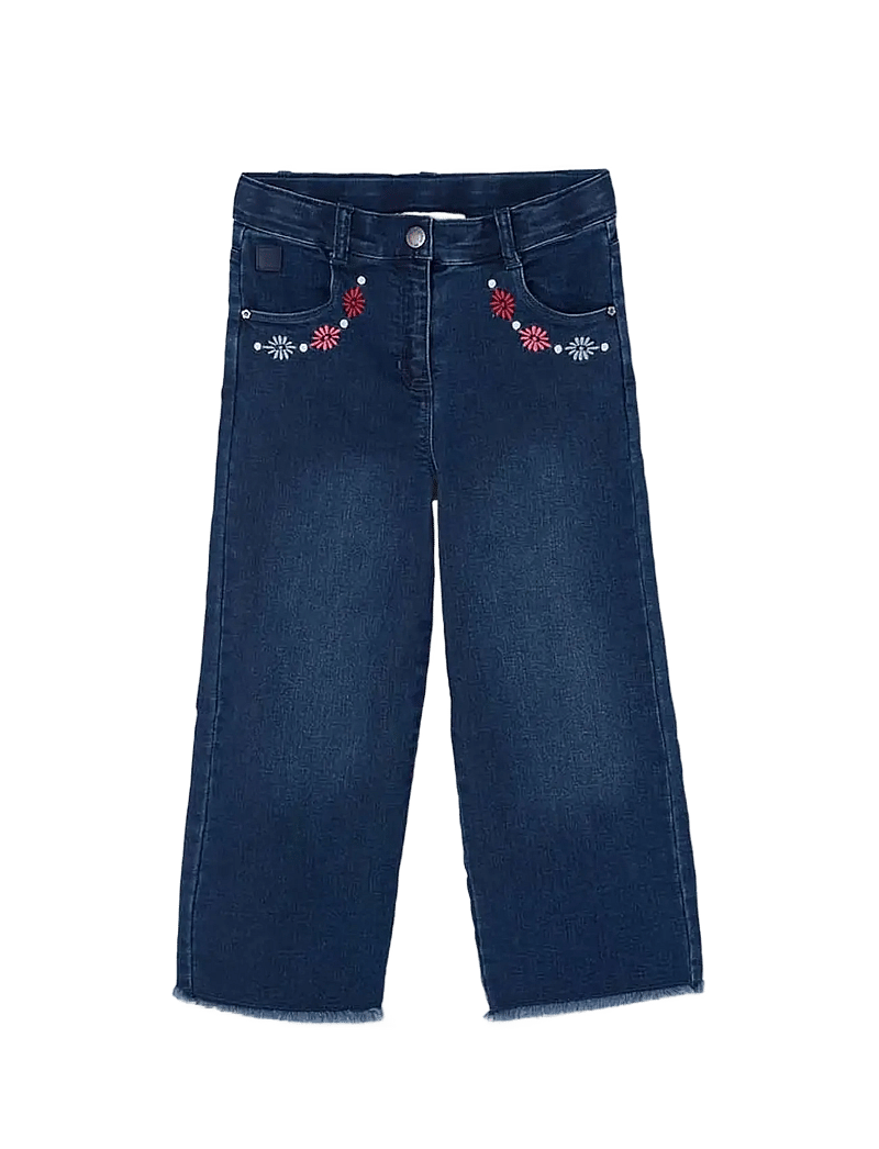 Boboli - Denim trousers knit for girl -BCI - regular jeans - blue - 0