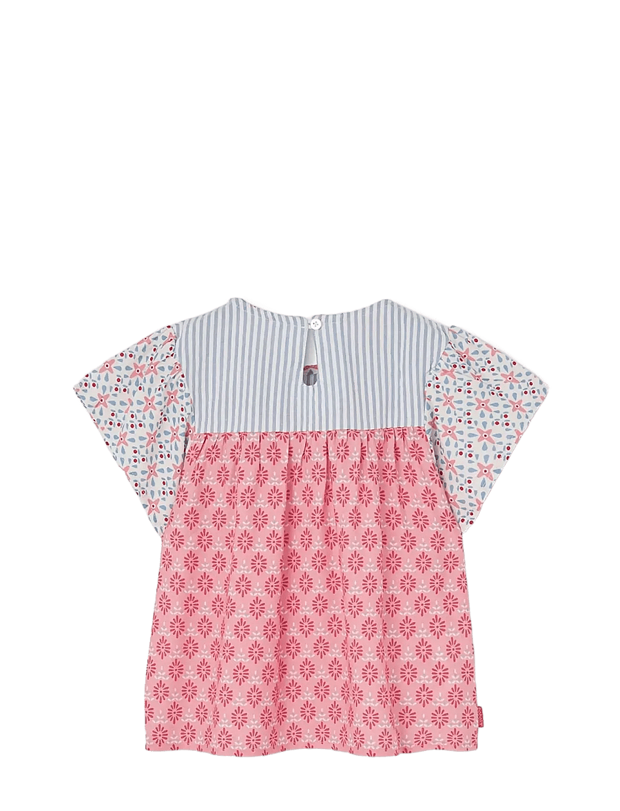 Boboli - Poplin blouse combined for girl -BCI - bluser & tunikaer - print - 2