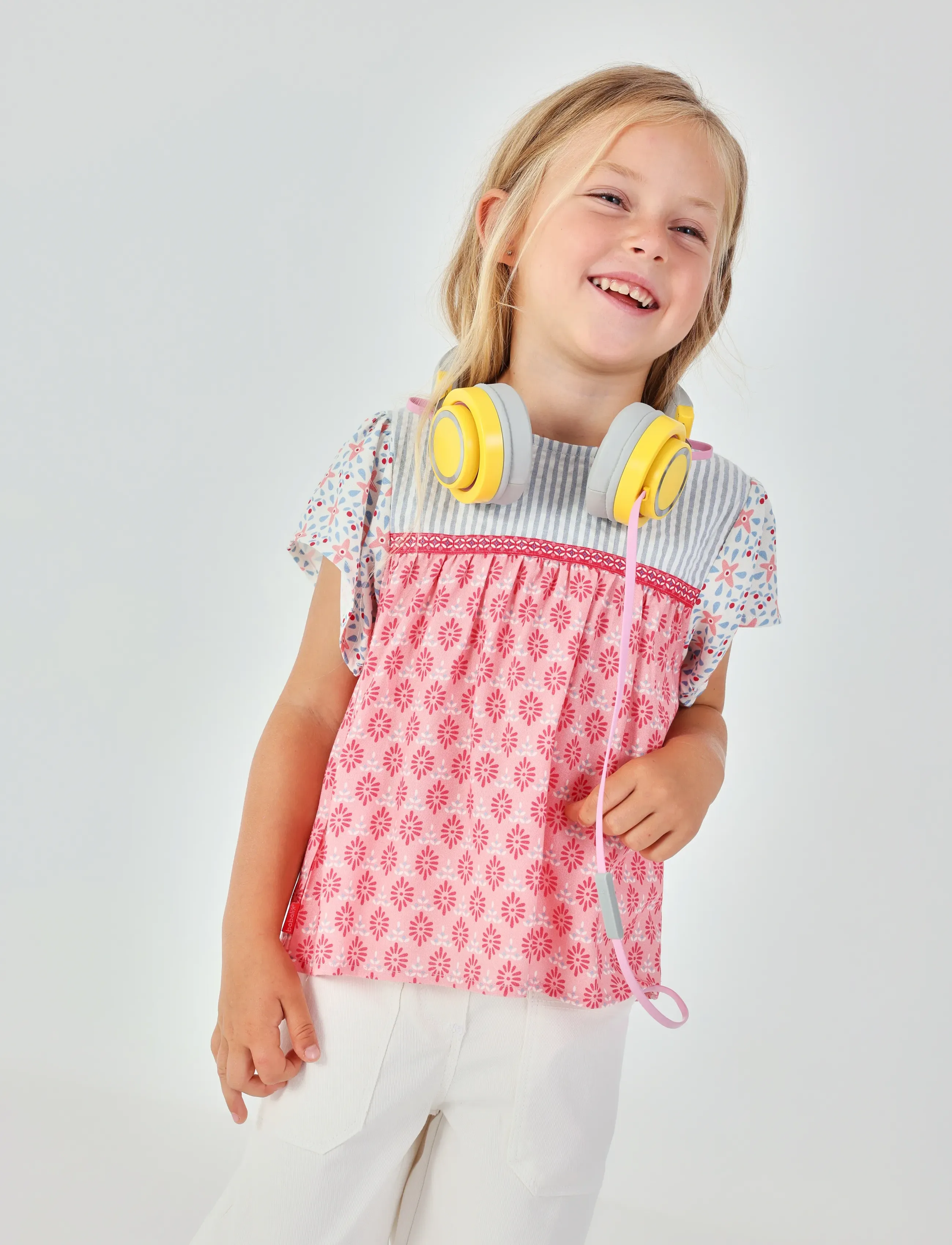 Boboli Poplin Blouse Combined For Girl -Bci, 110, Oberteile, Mehrfarbig/gemustert - Blouses & Tunics, Kinder