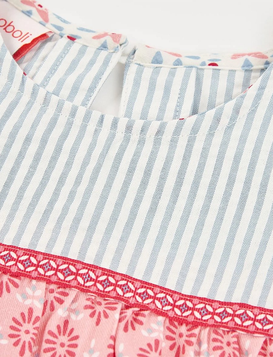Boboli - Poplin blouse combined for girl -BCI - bluser & tunikaer - print - 3