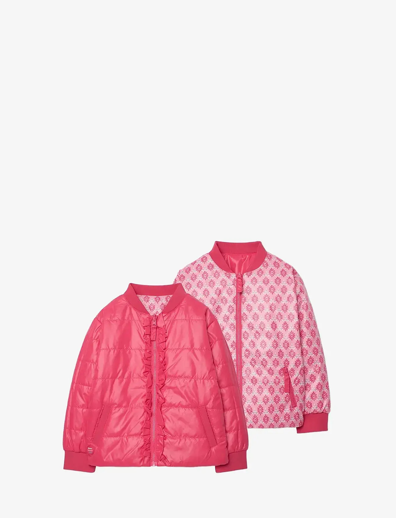 Boboli - Reversible parka for girl - vatteraðir jakkar - magenta - 0