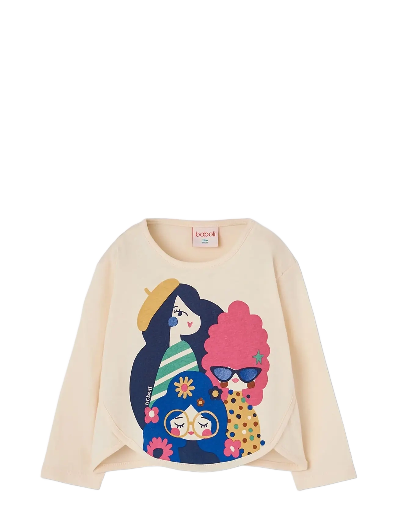 Boboli Knit t-Shirt for girl -BCI - Imik  44-92 - ECRU / cream