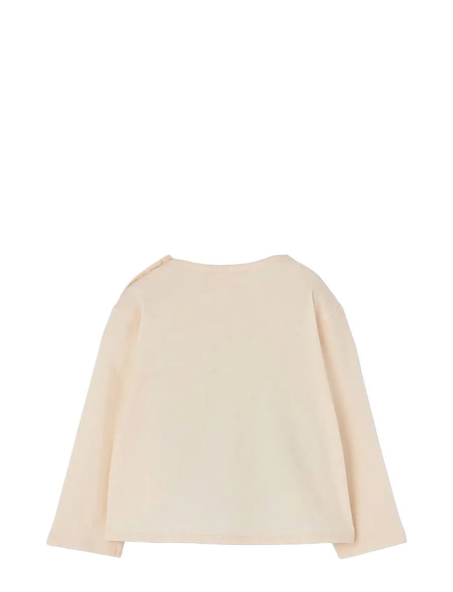 Boboli - Knit t-Shirt for girl -BCI - pikkade varrukatega t-särgid - ecru - 1
