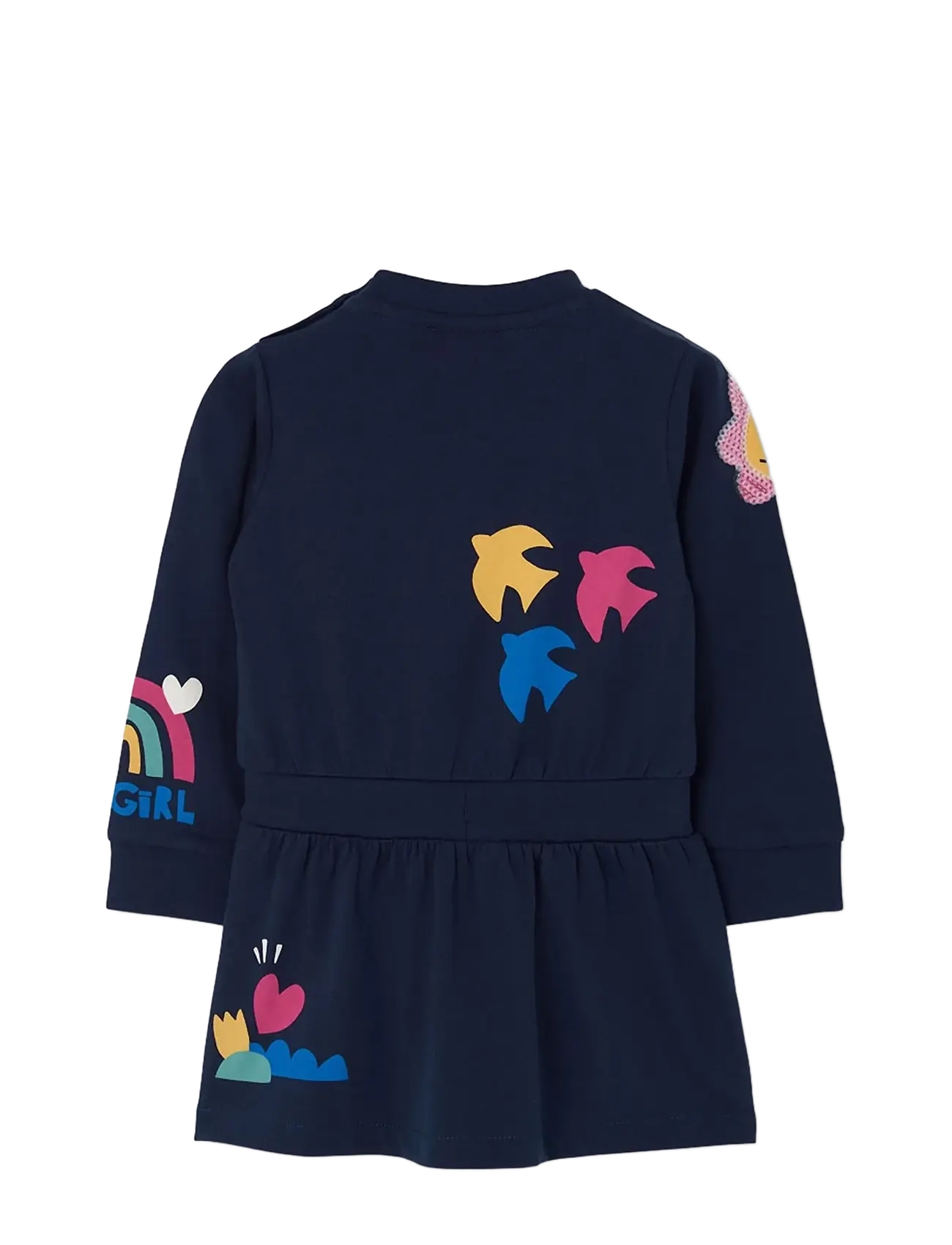 Boboli - Knit dress for girl -BCI - langærmede babykjoler - navy - 1