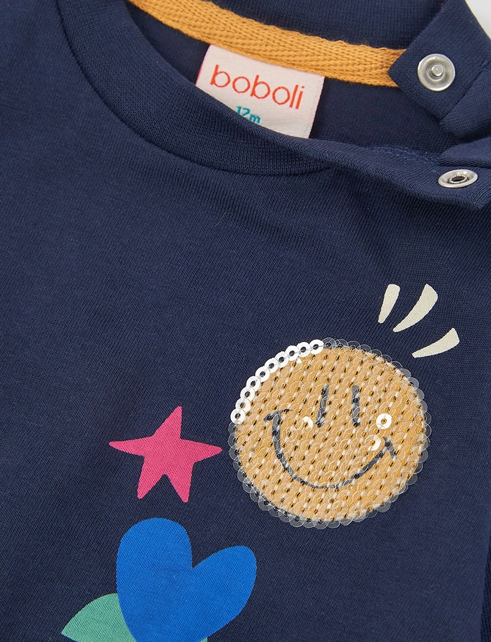 Boboli - Knit dress for girl -BCI - langærmede babykjoler - navy - 2