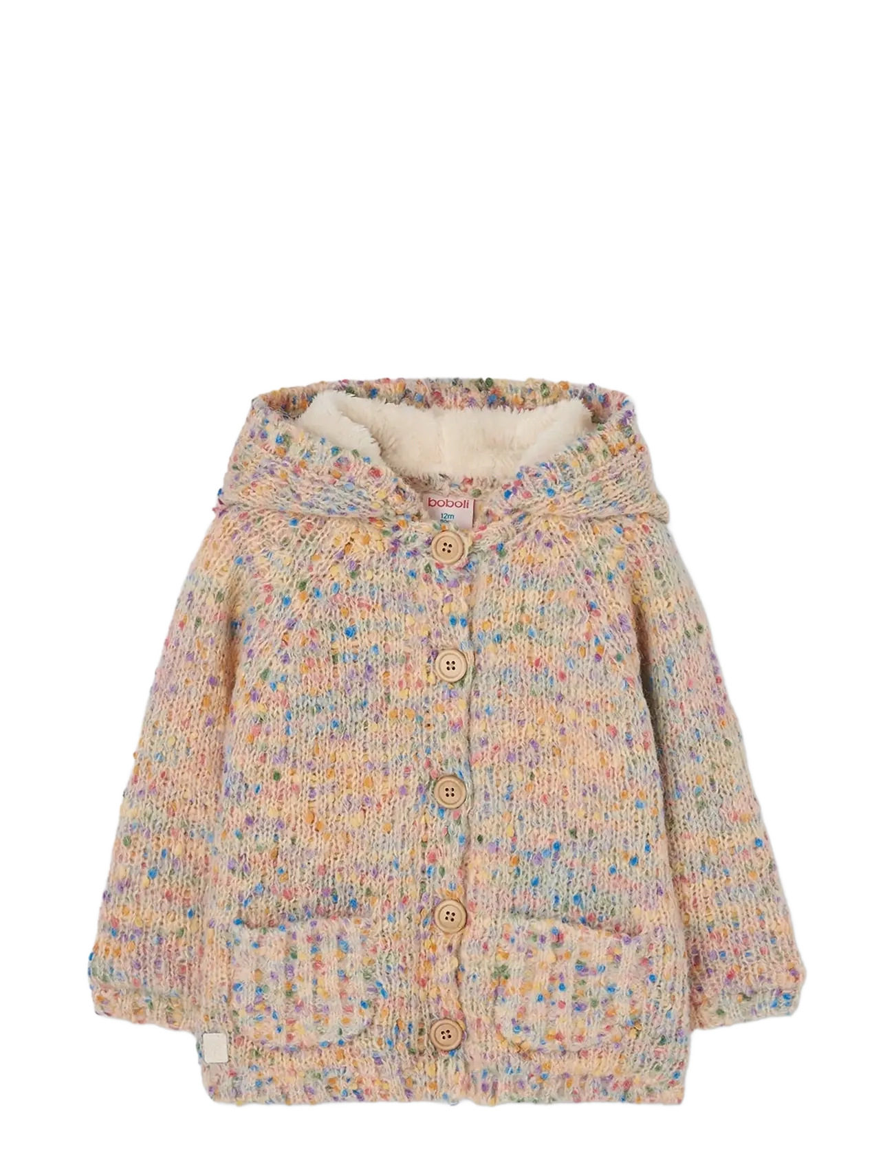Boboli Knitwear jacket for girl - Fleecejacke - ECRU / cream