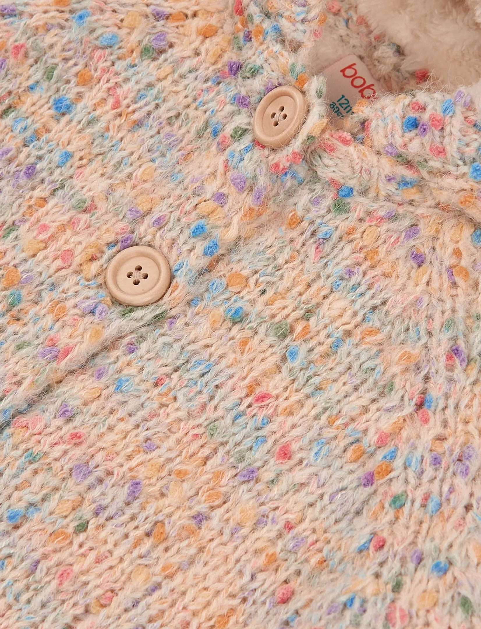 Boboli - Knitwear jacket for girl - cardigans - ecru - 2