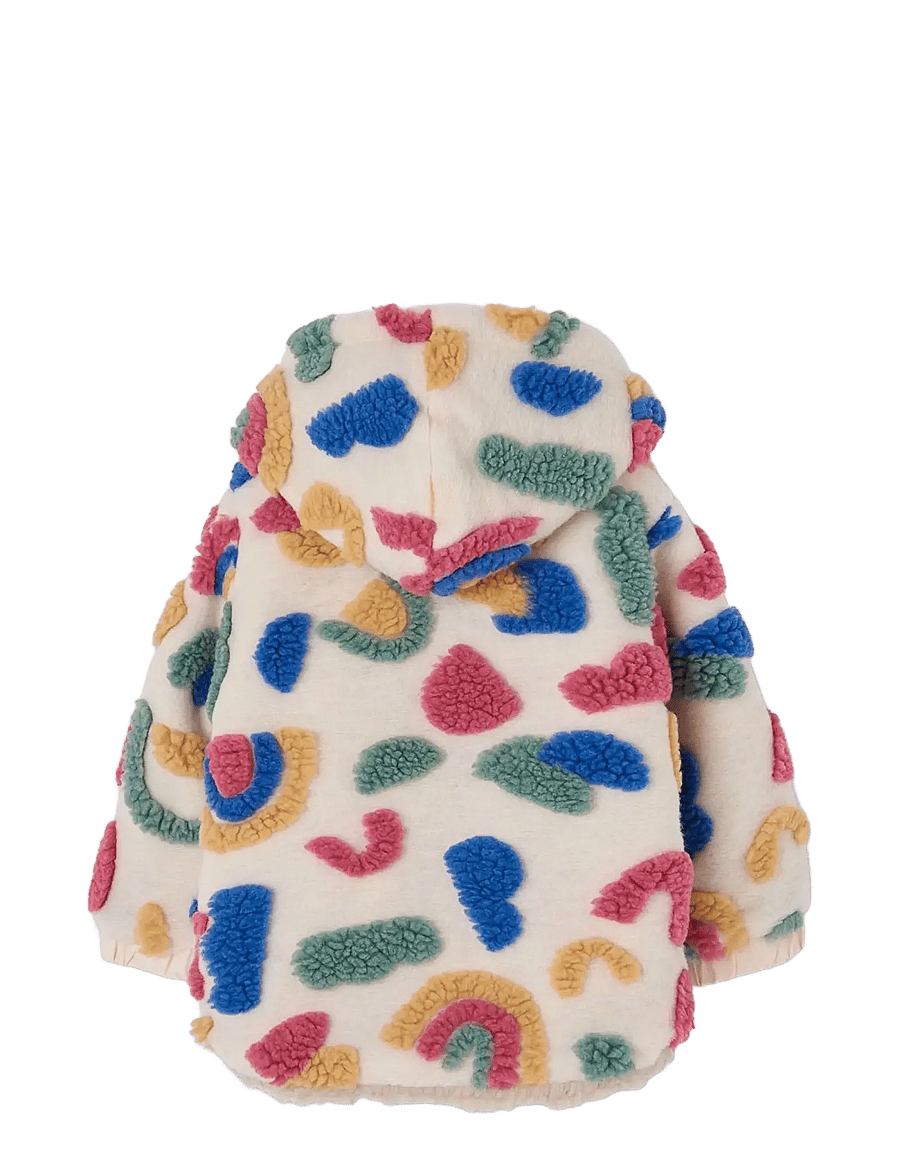 Boboli - Coat jacquard for girl - fleecejacken - ecru - 1