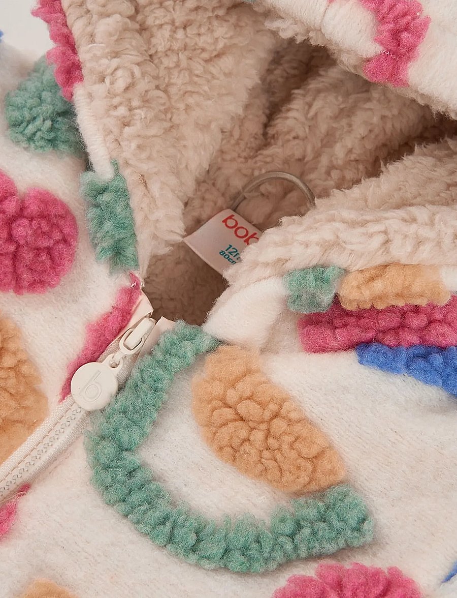 Boboli - Coat jacquard for girl - fleecejacken - ecru - 2