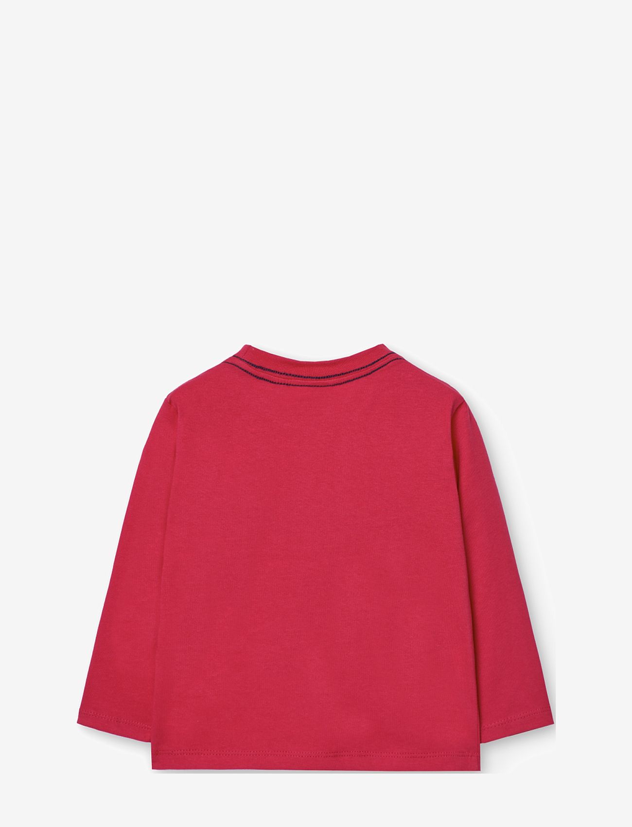 Boboli - Knit t-Shirt for baby boy -BCI - långärmade t-shirts - ruby red - 1