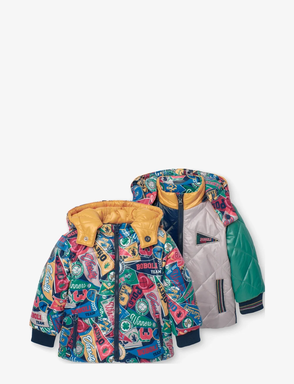 Boboli - Reversible parka for baby boy - parkas - navy - 1