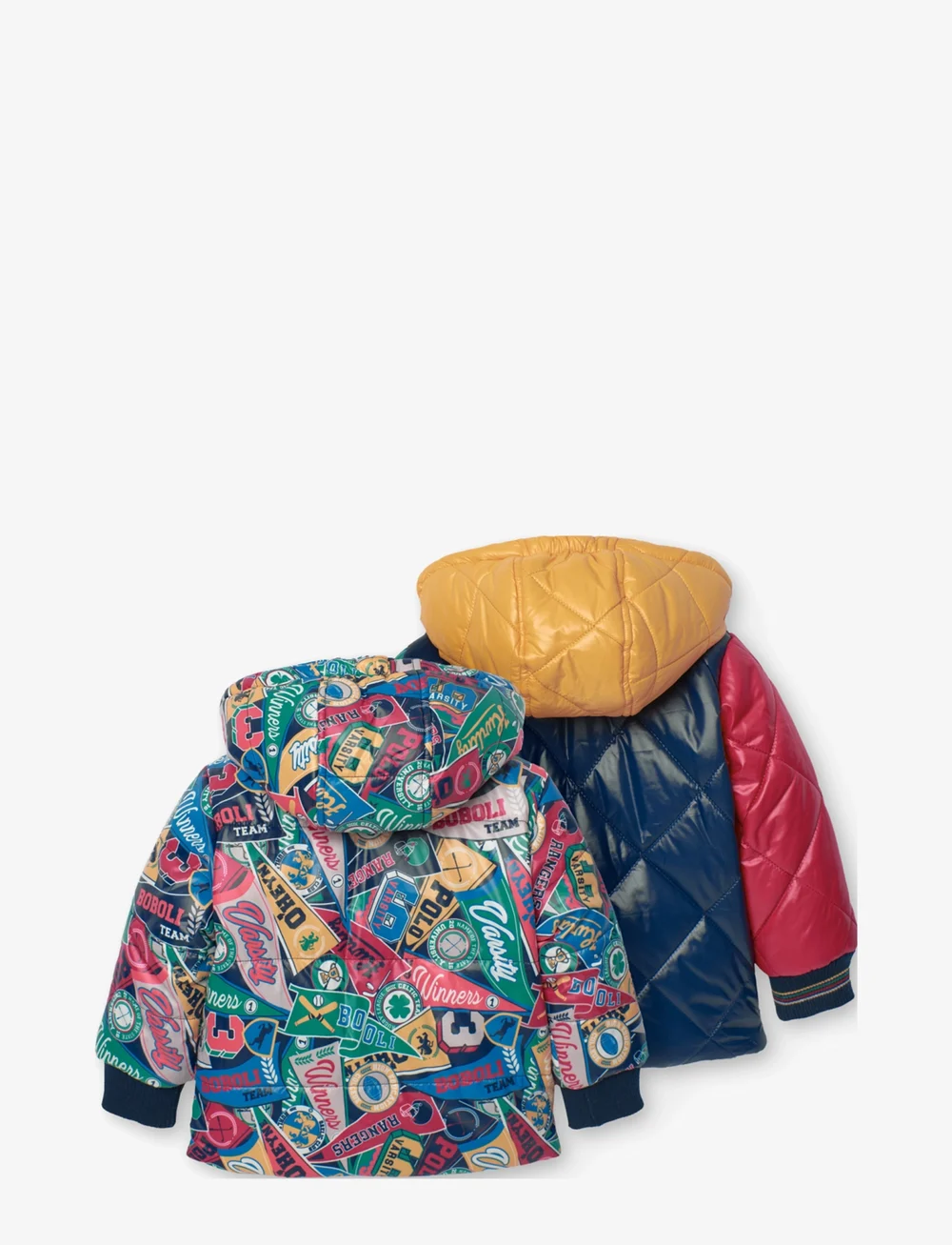 Boboli - Reversible parka for baby boy - parkas - navy - 2
