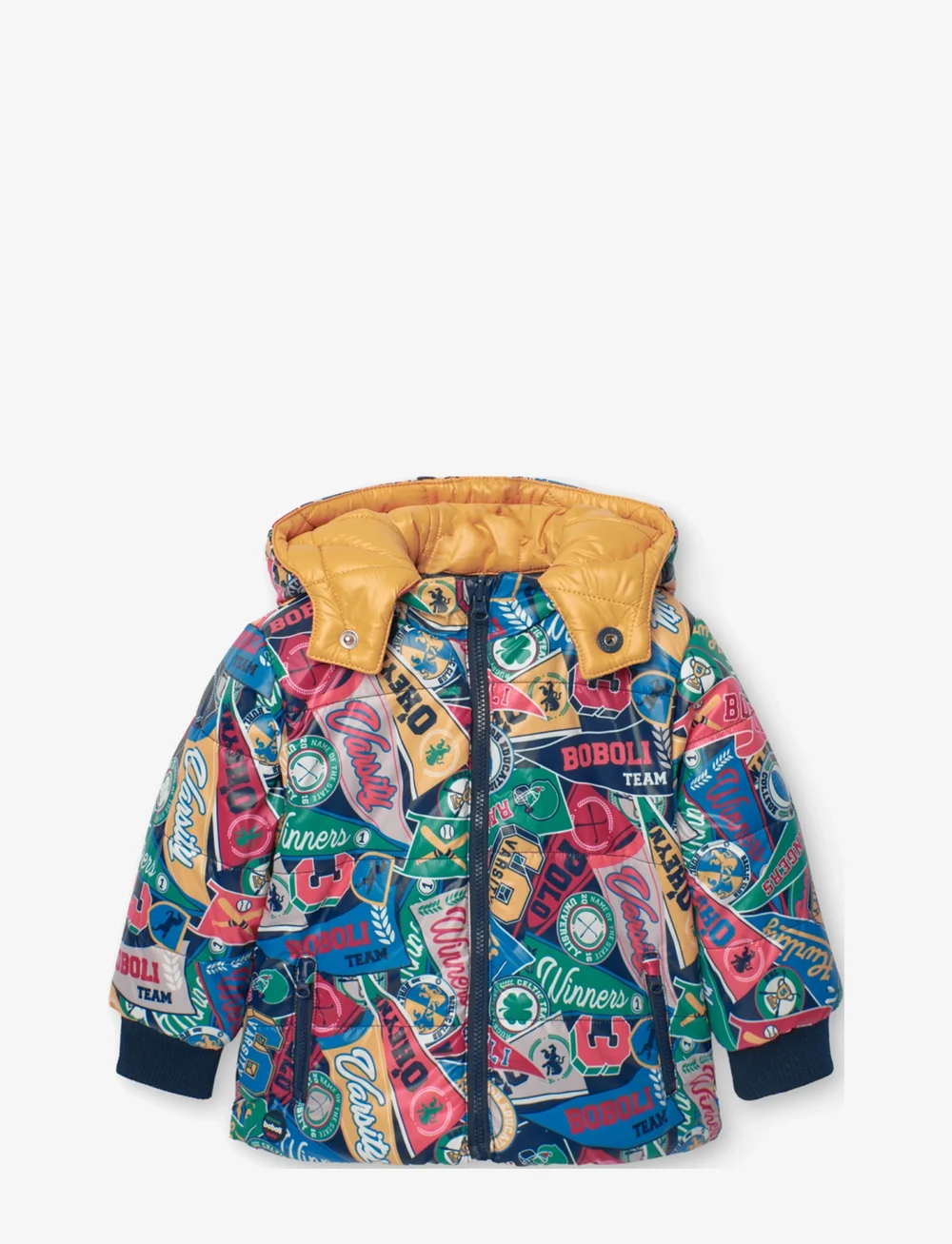 Boboli - Reversible parka for baby boy - parkas - navy - 3