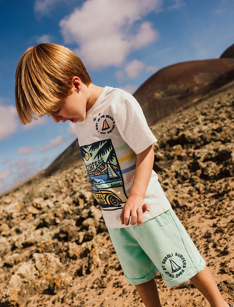 Boboli - Fleece bermuda shorts - sweatshorts - green - 0