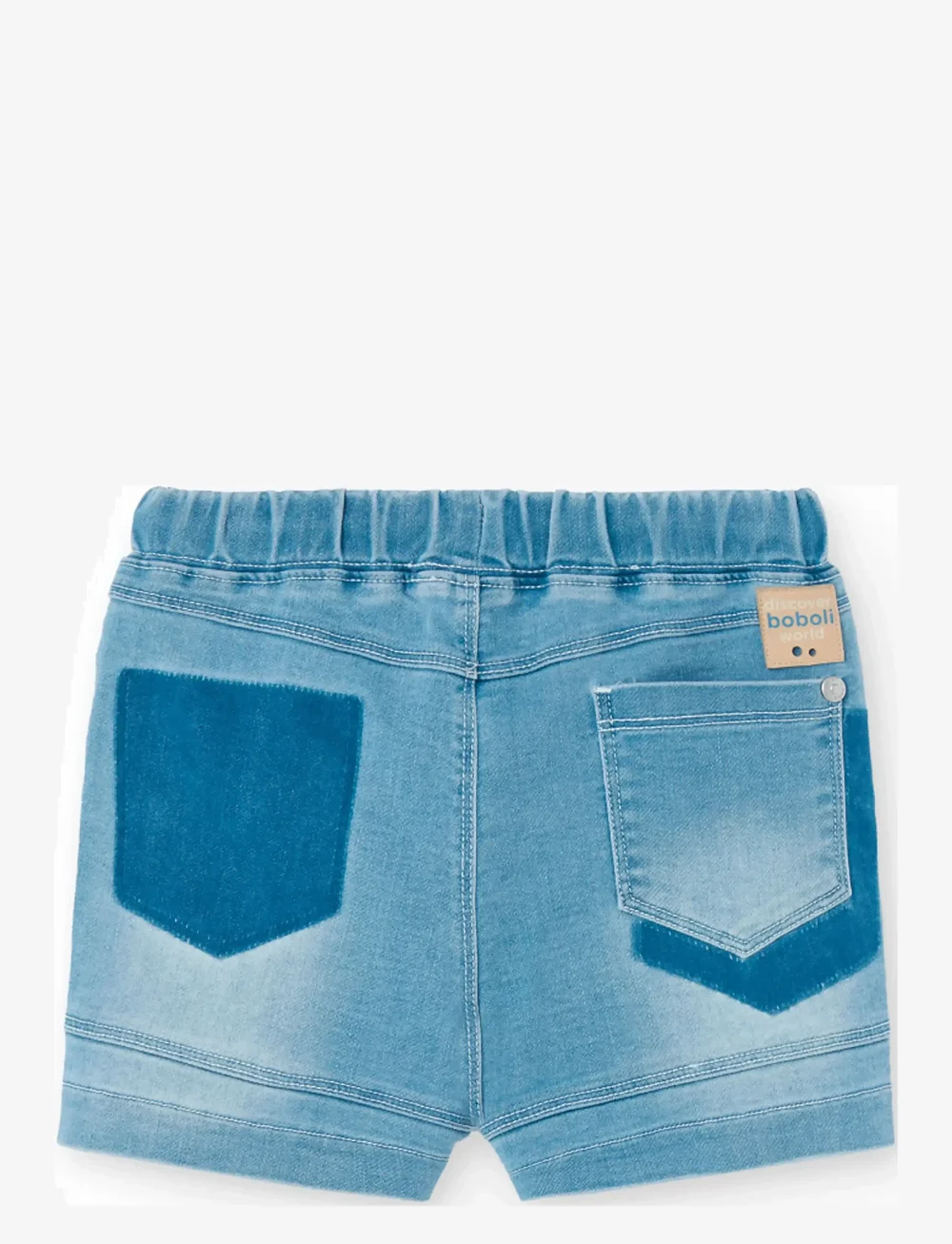 Boboli - Knit denim bermuda shorts - džinsiniai šortai - blue - 2