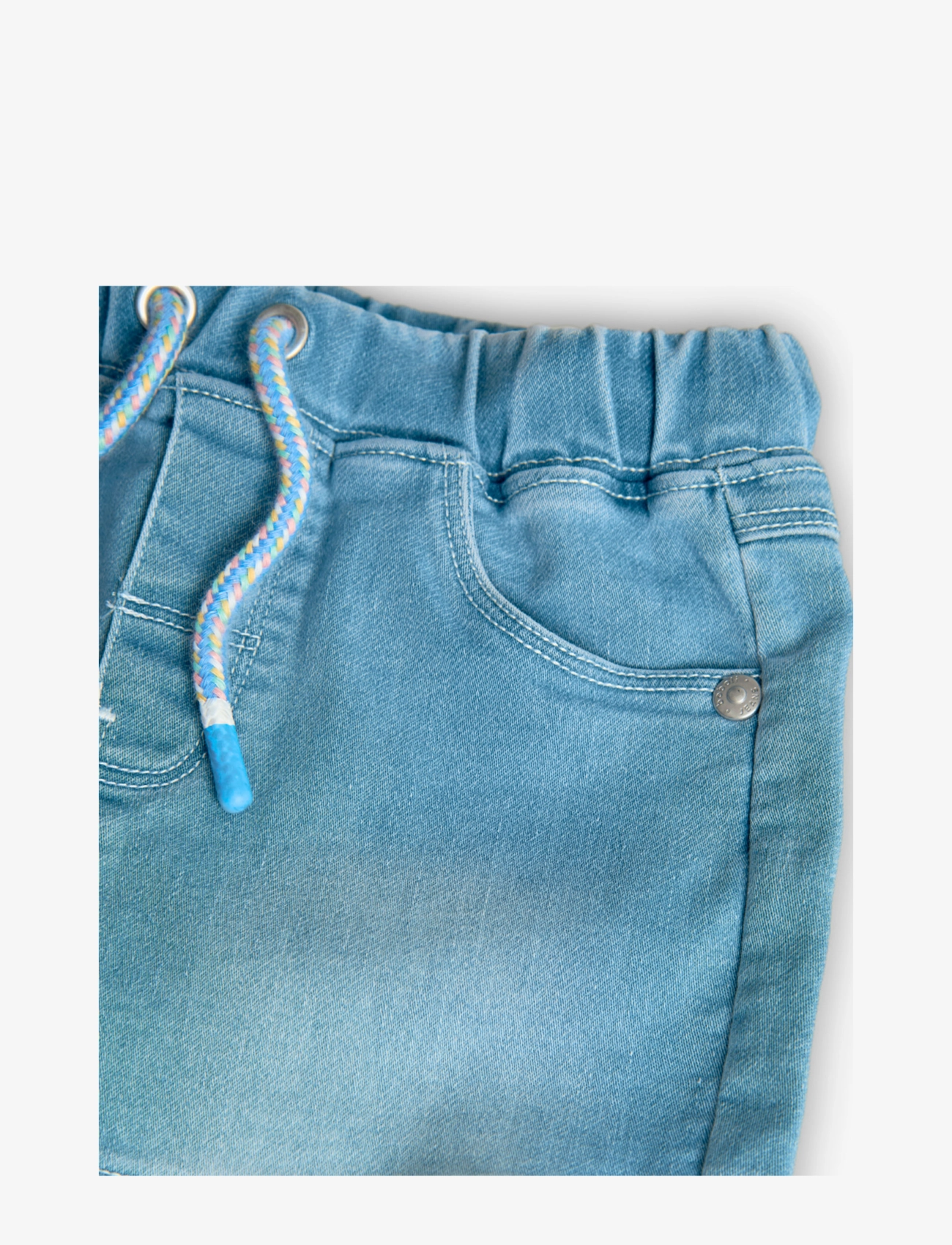 Boboli - Knit denim bermuda shorts - farkkushortsit - blue - 3