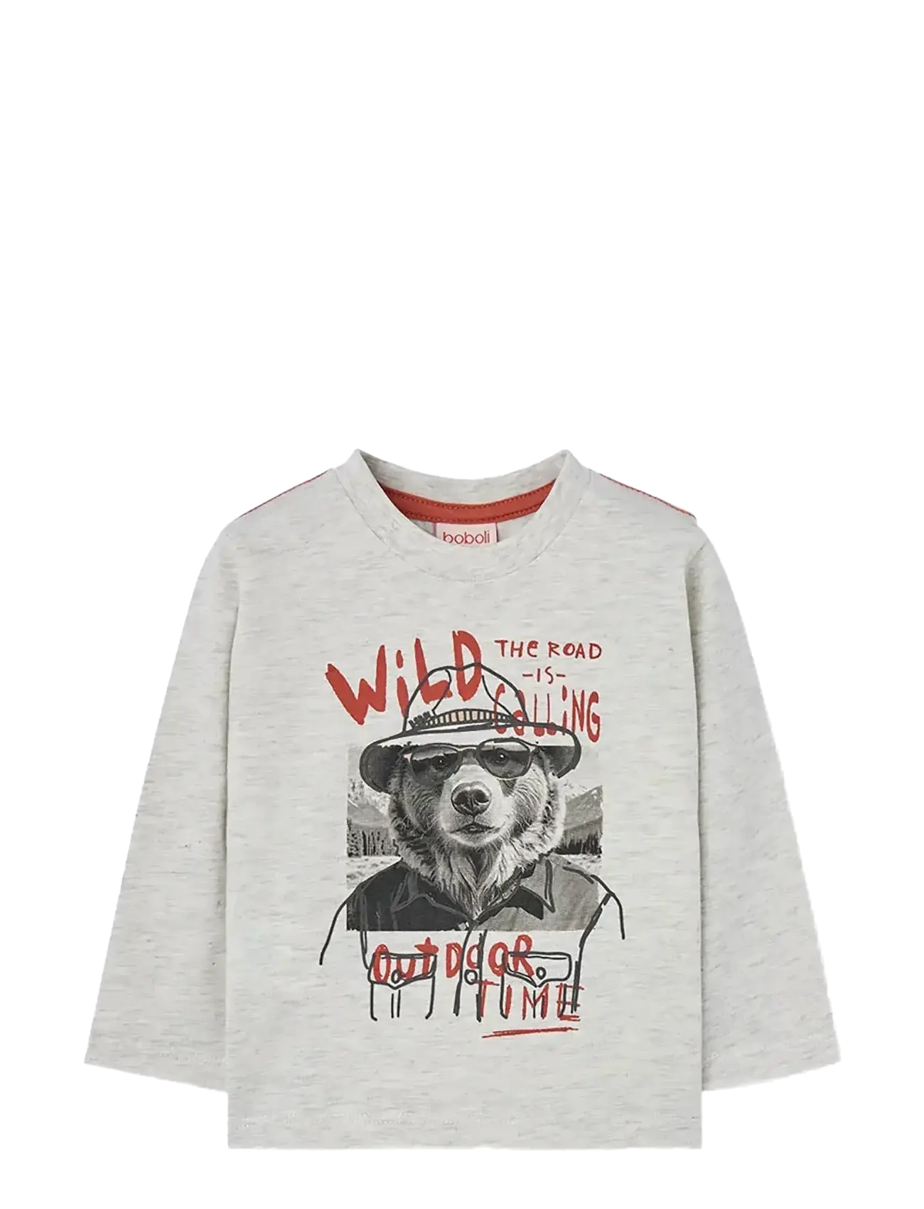 Boboli Knit T-Shirt, 98, Grey, T-Shirts > Langærmede T-shirts, Børn