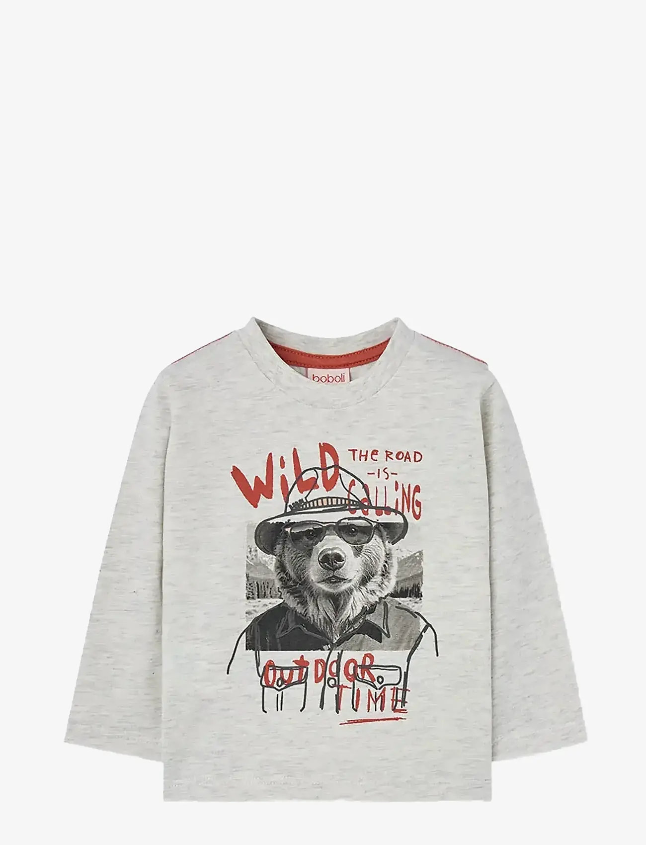 Boboli - Knit t-Shirt - långärmade t-shirts - ecru - 0