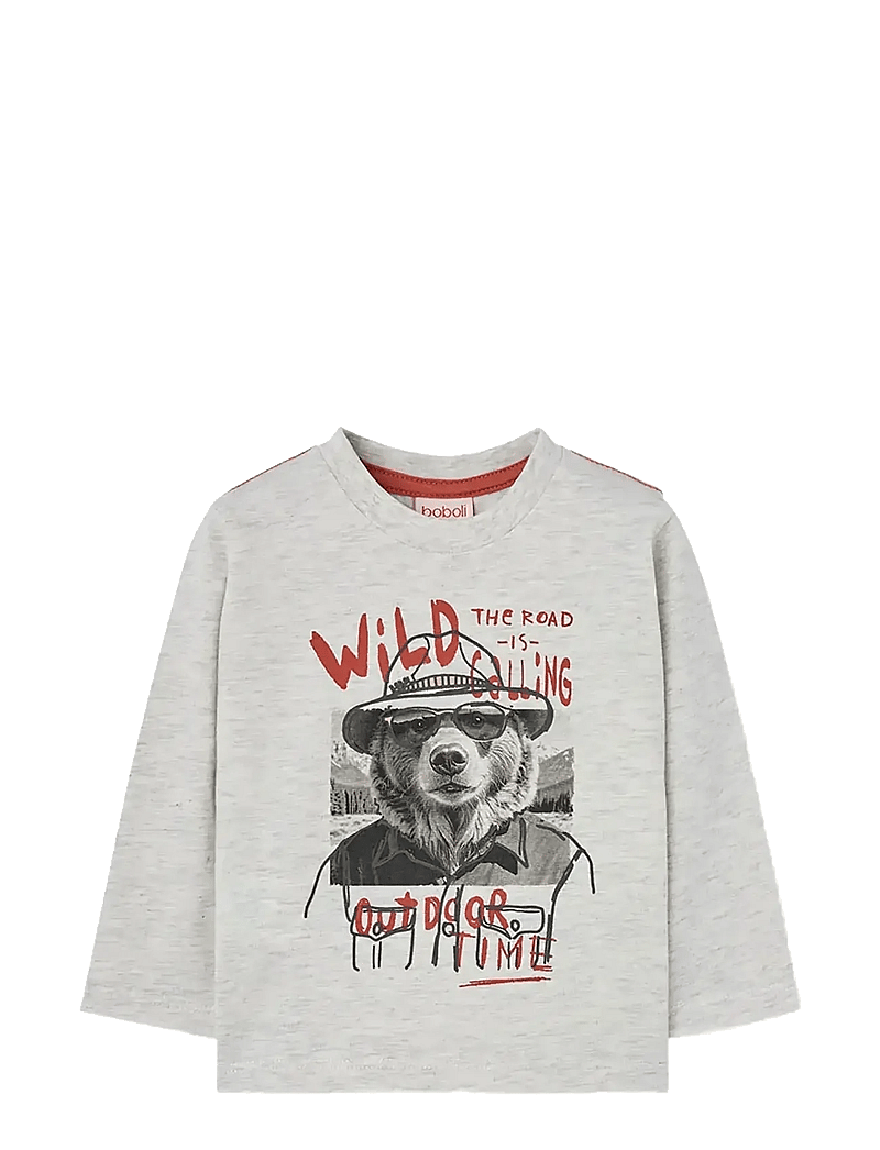 Boboli - Knit t-Shirt - langärmelig - ecru - 0