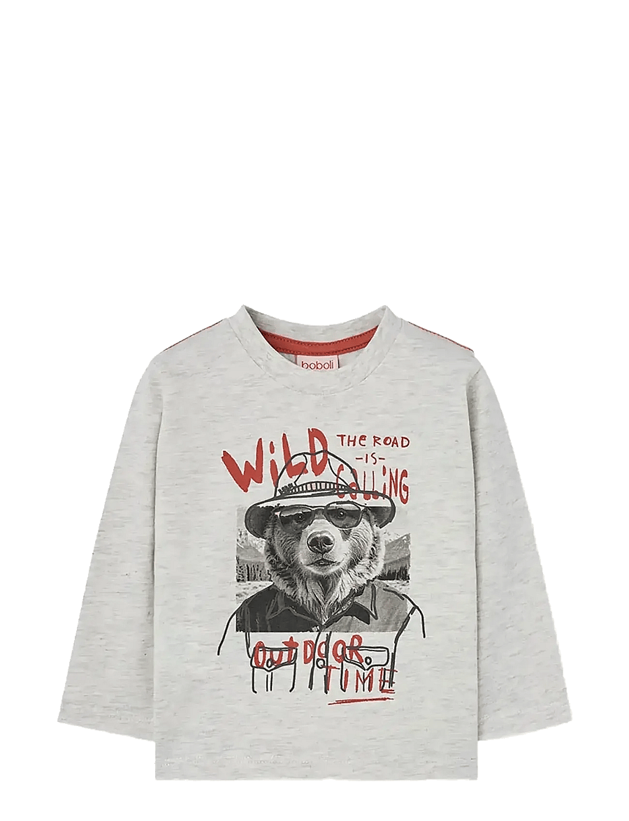 Boboli - Knit t-Shirt - t-krekli ar garām piedurknēm - ecru - 0