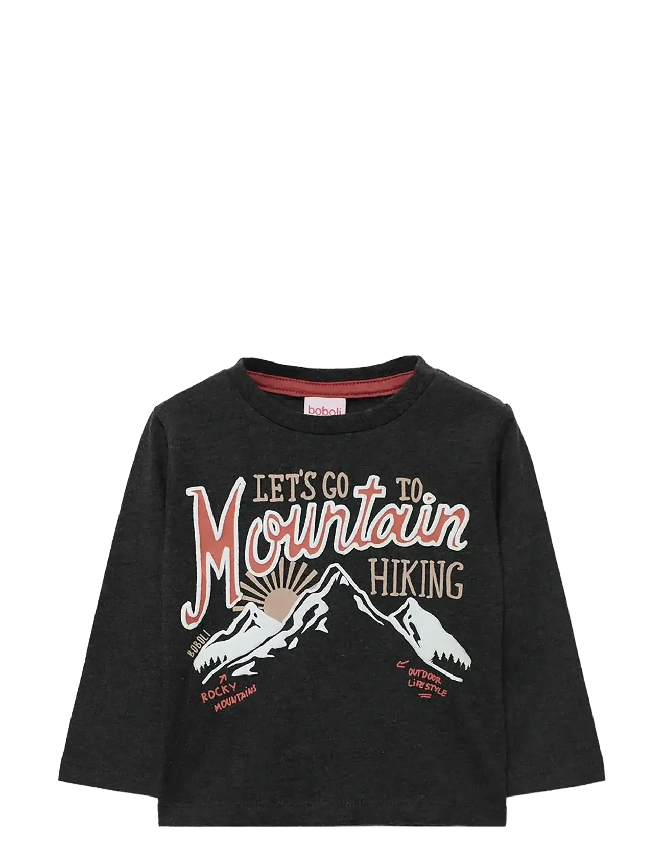 Boboli Knit T-Shirt, 116, Black, T-Shirts > Langærmede T-shirts, Børn