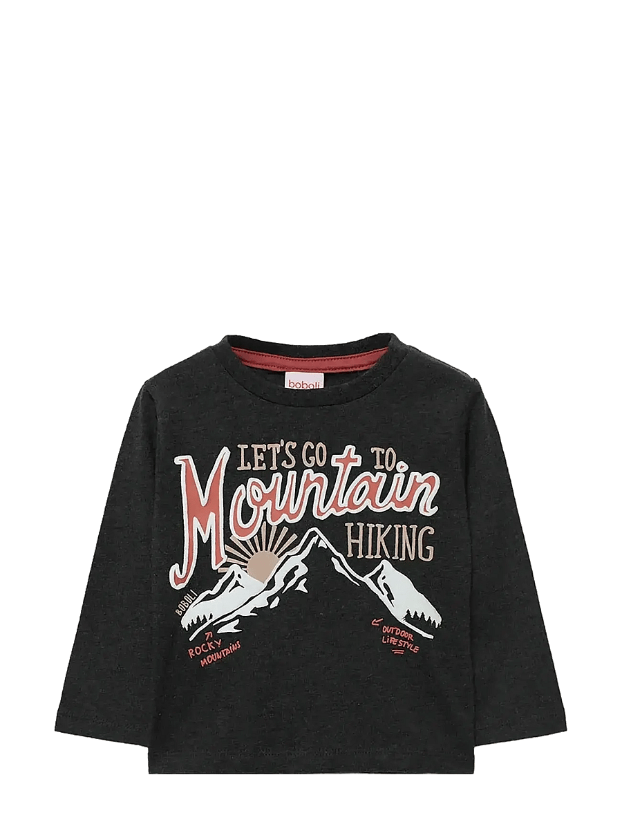 Boboli - Knit t-Shirt - pikkade varrukatega t-särgid - anthracite - 0